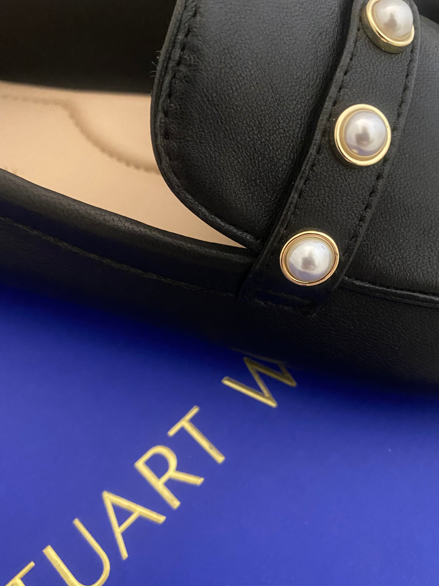 Leather Pearl Loafers