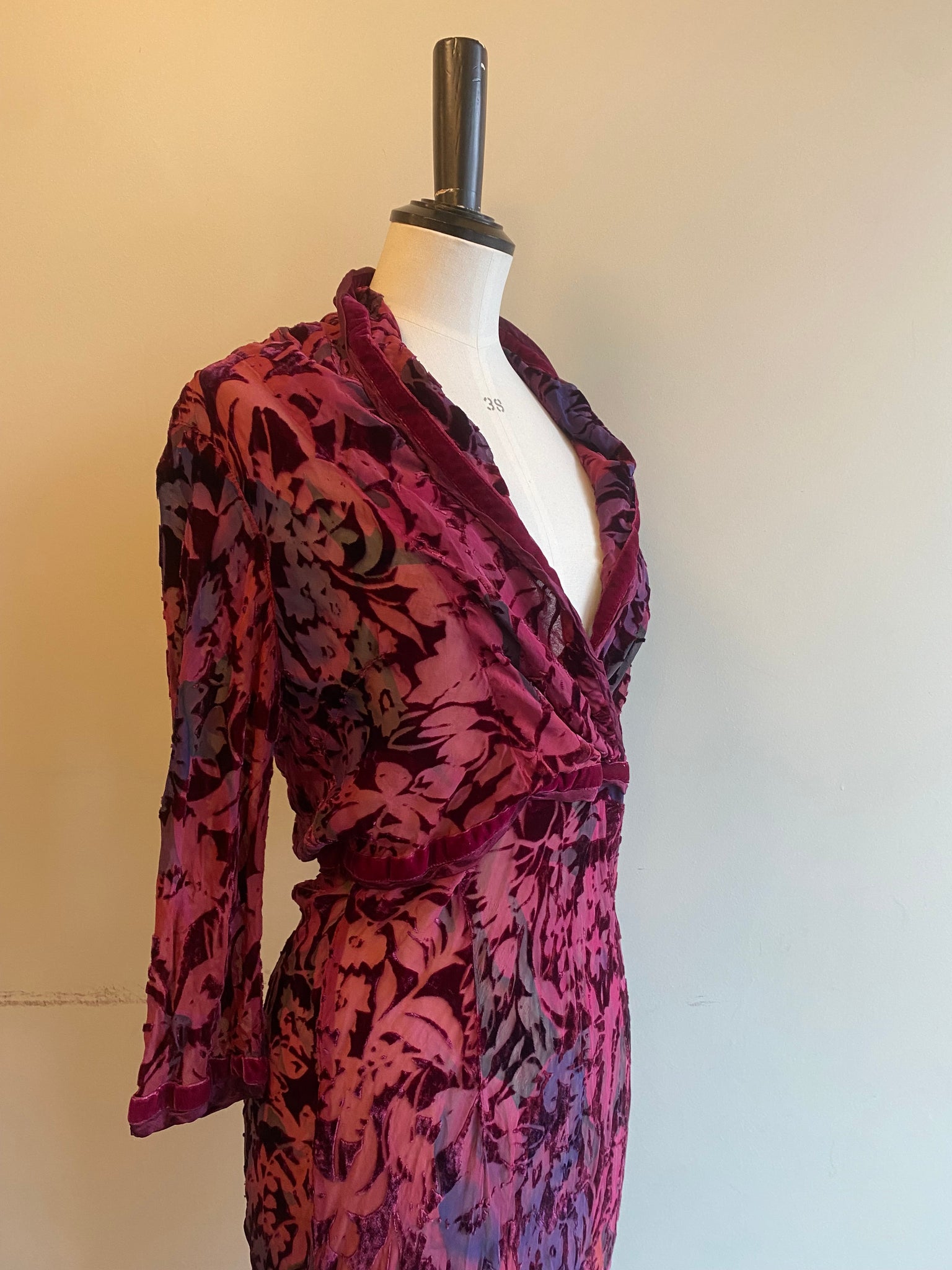 Silk Devore Dress