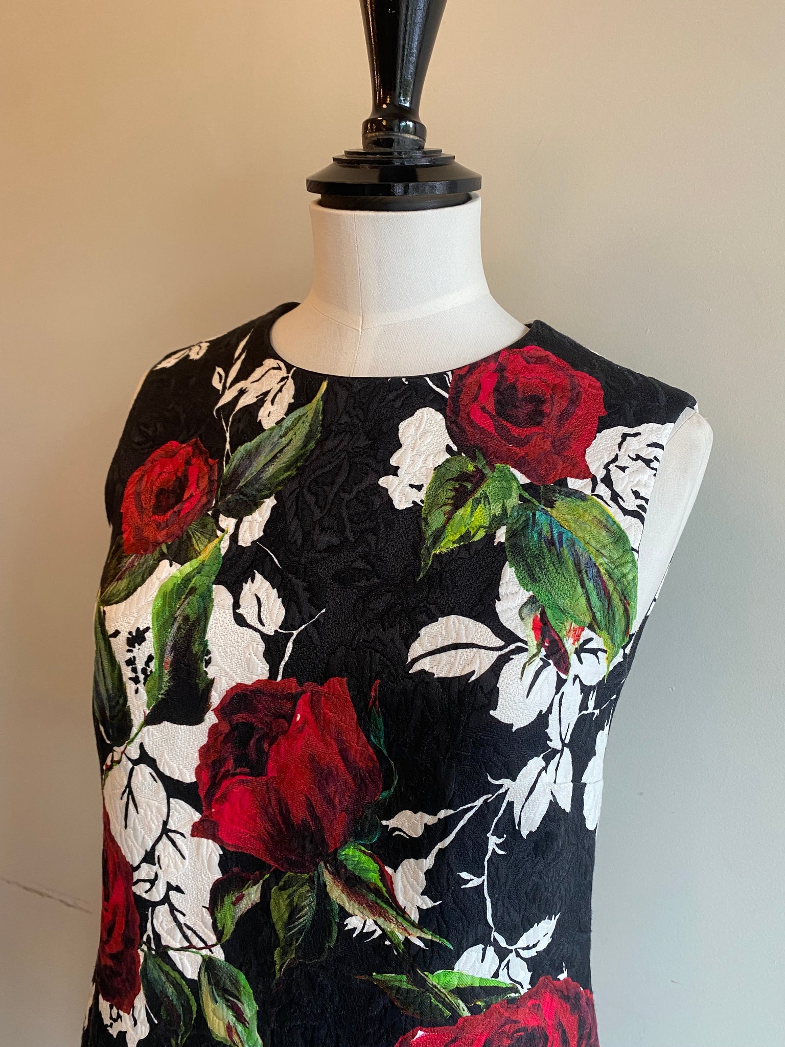 Embossed Floral Dress