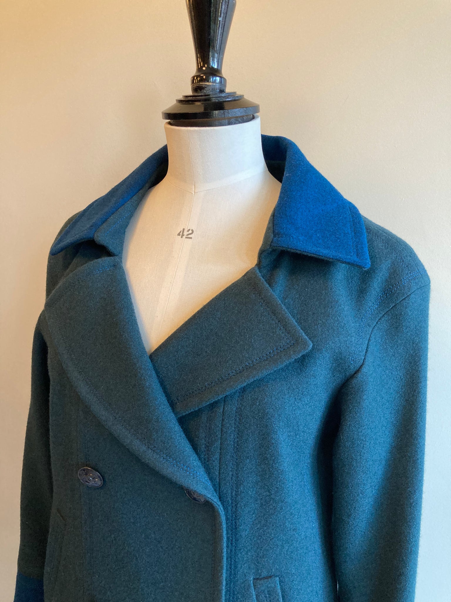 Vintage Boiled Wool Coat