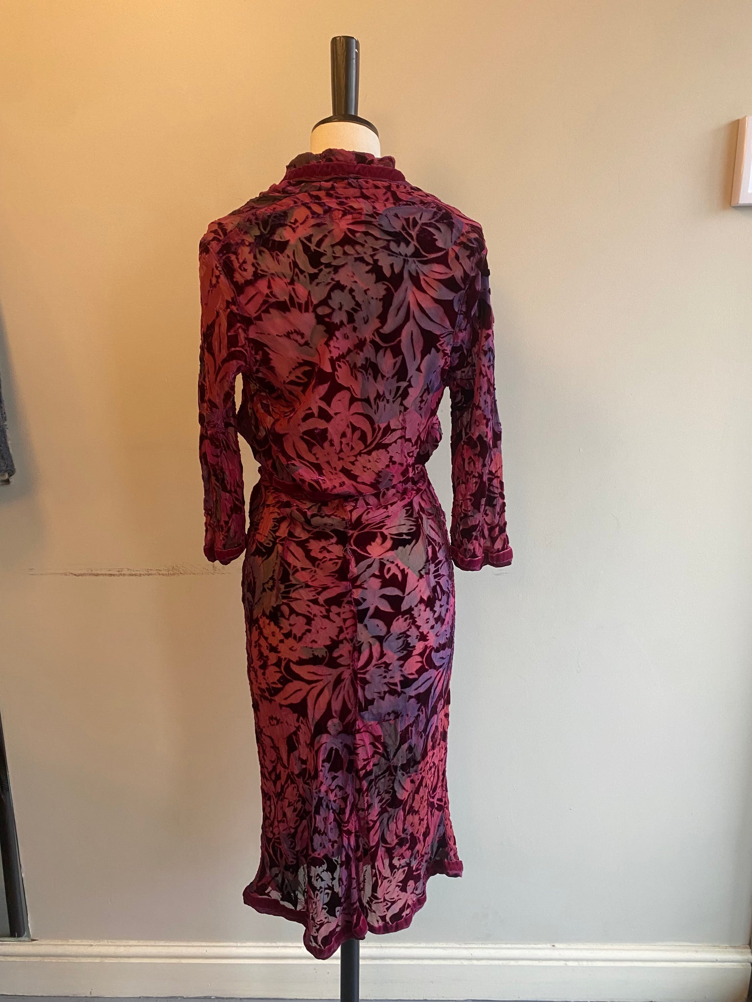 Silk Devore Dress