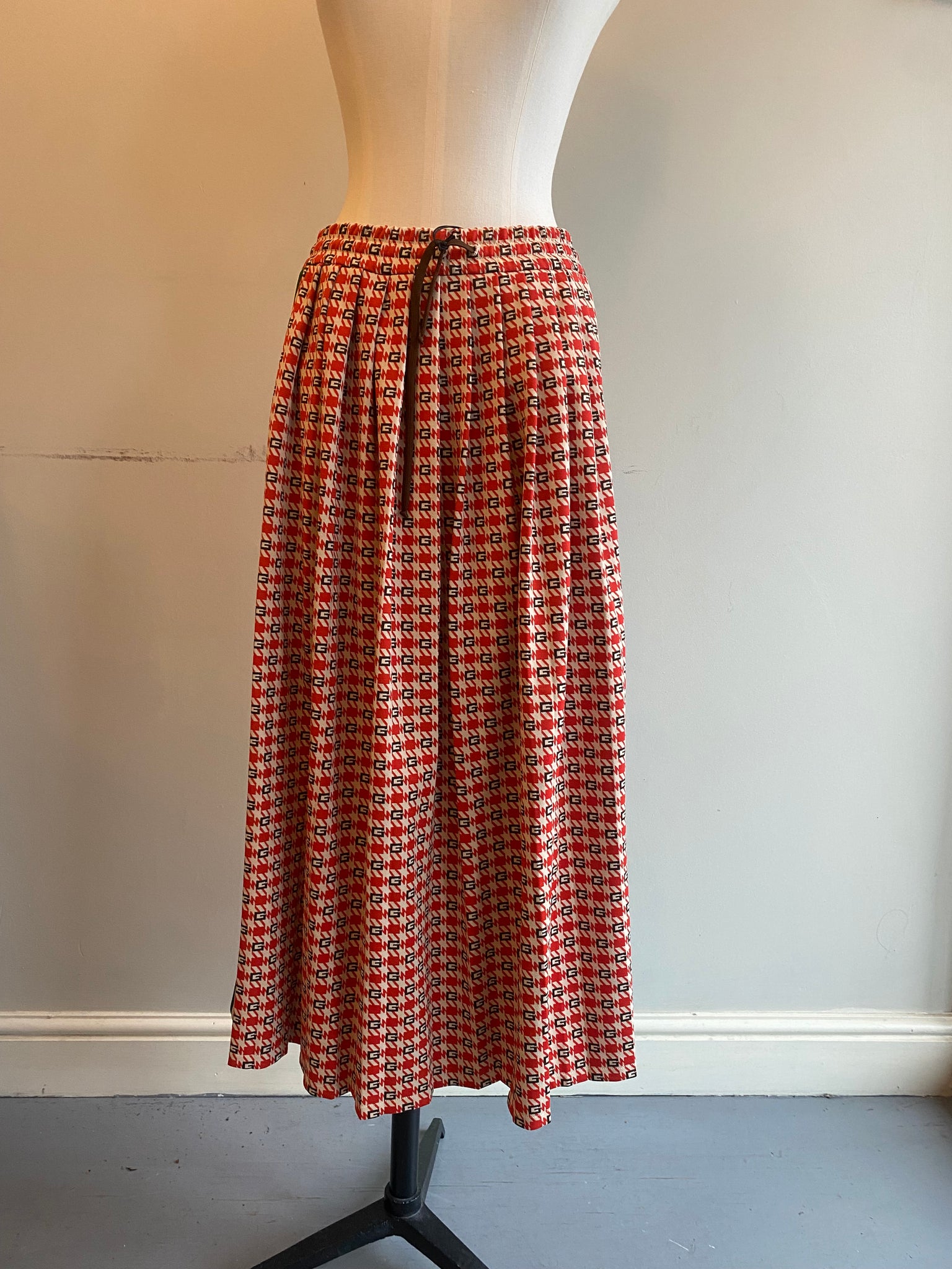 Jacquard Pleated Skirt