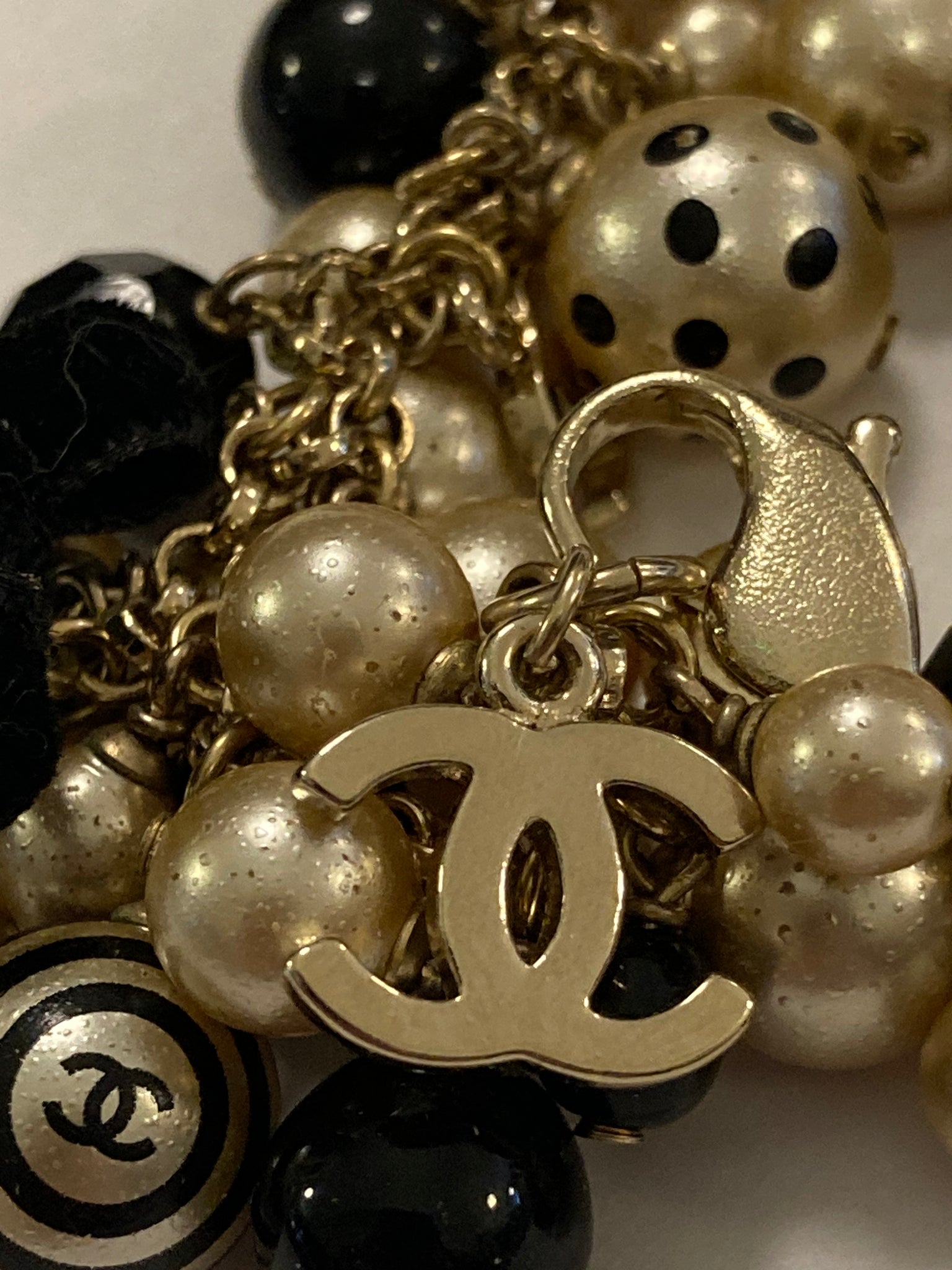 Pearl & CC Charm Bracelet