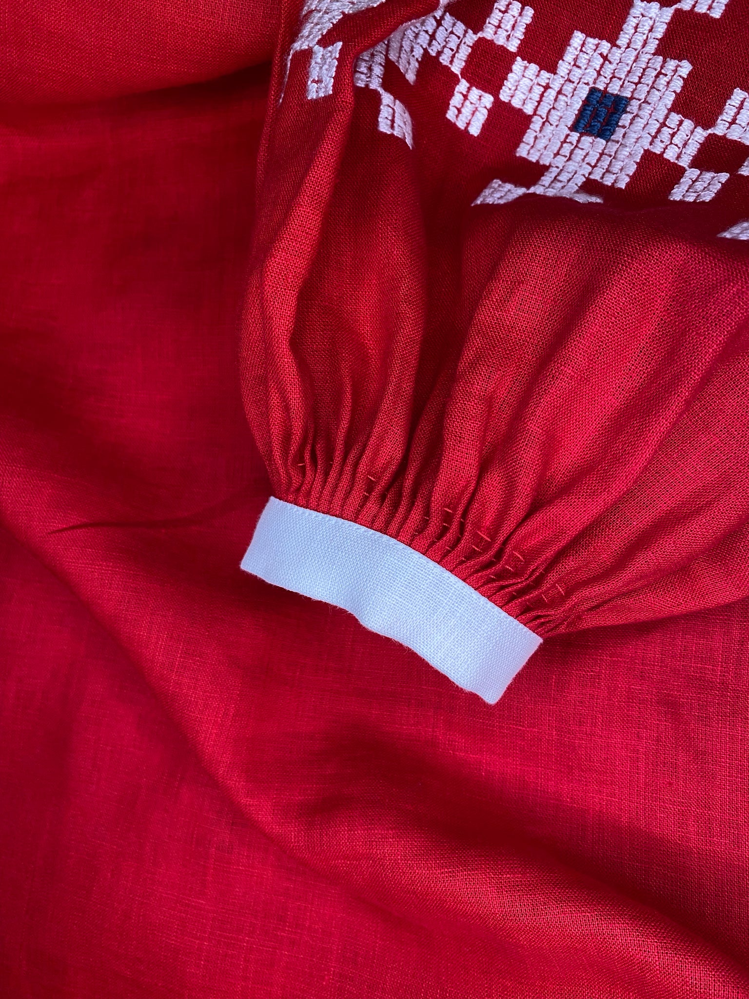 Embroidered Linen Dress