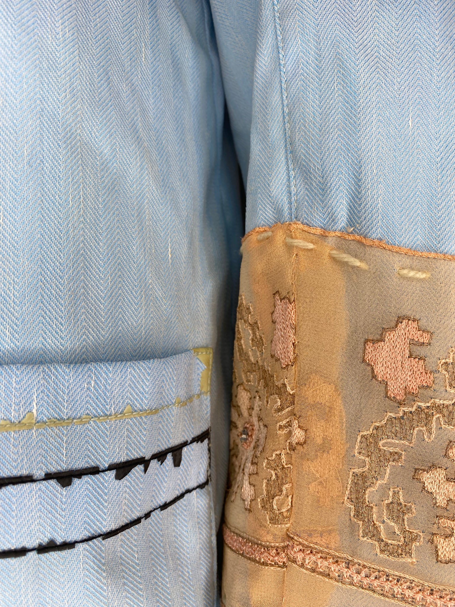 Pale Blue Cotton Coat