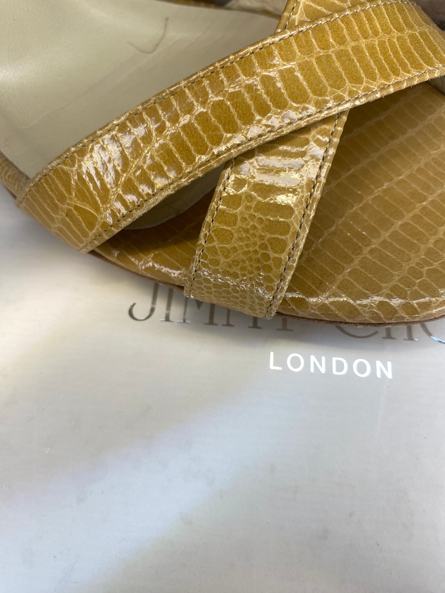 Connor Lizard Print Sandal