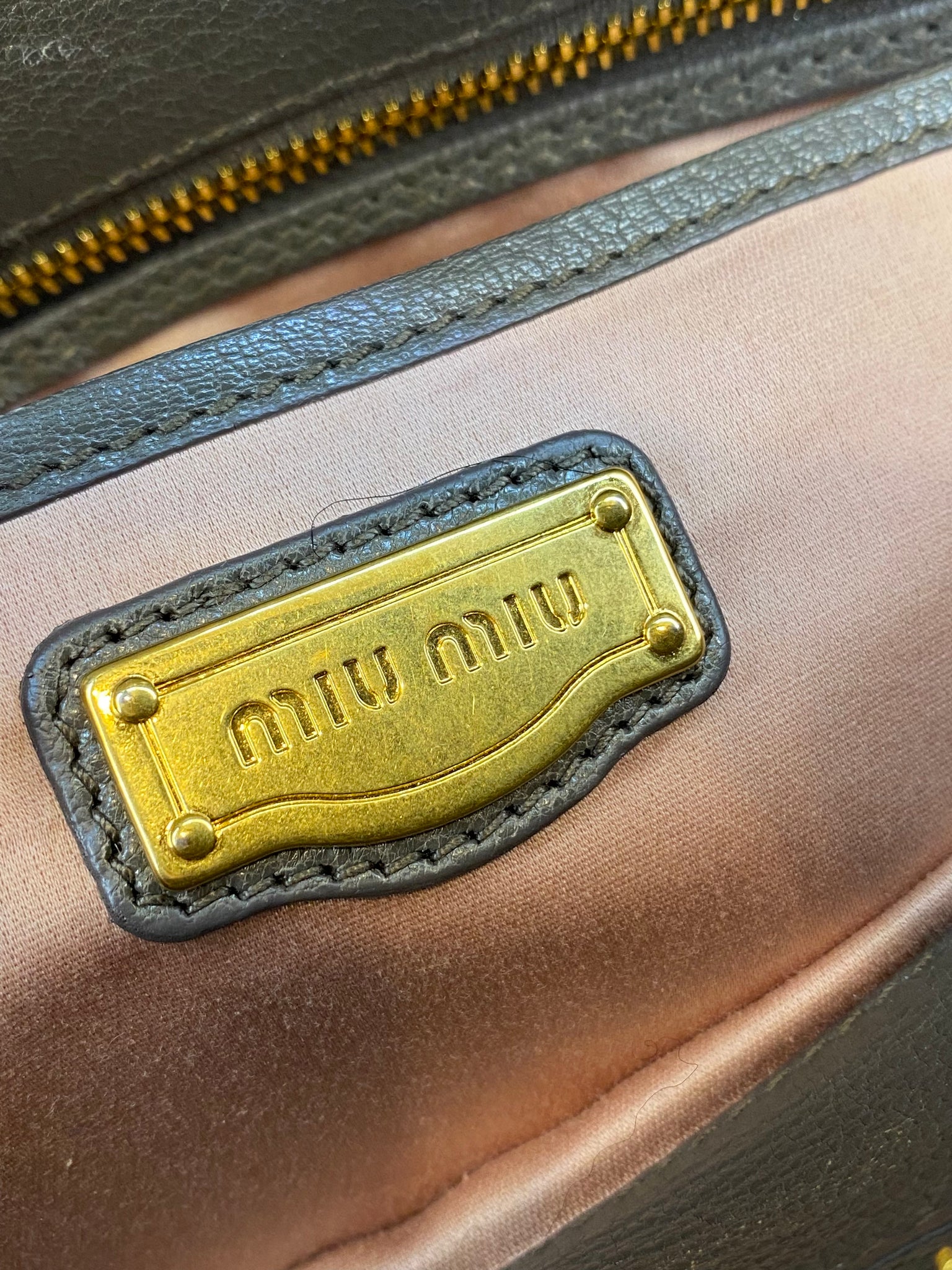 Vitello Bi Colore Satchel Bag
