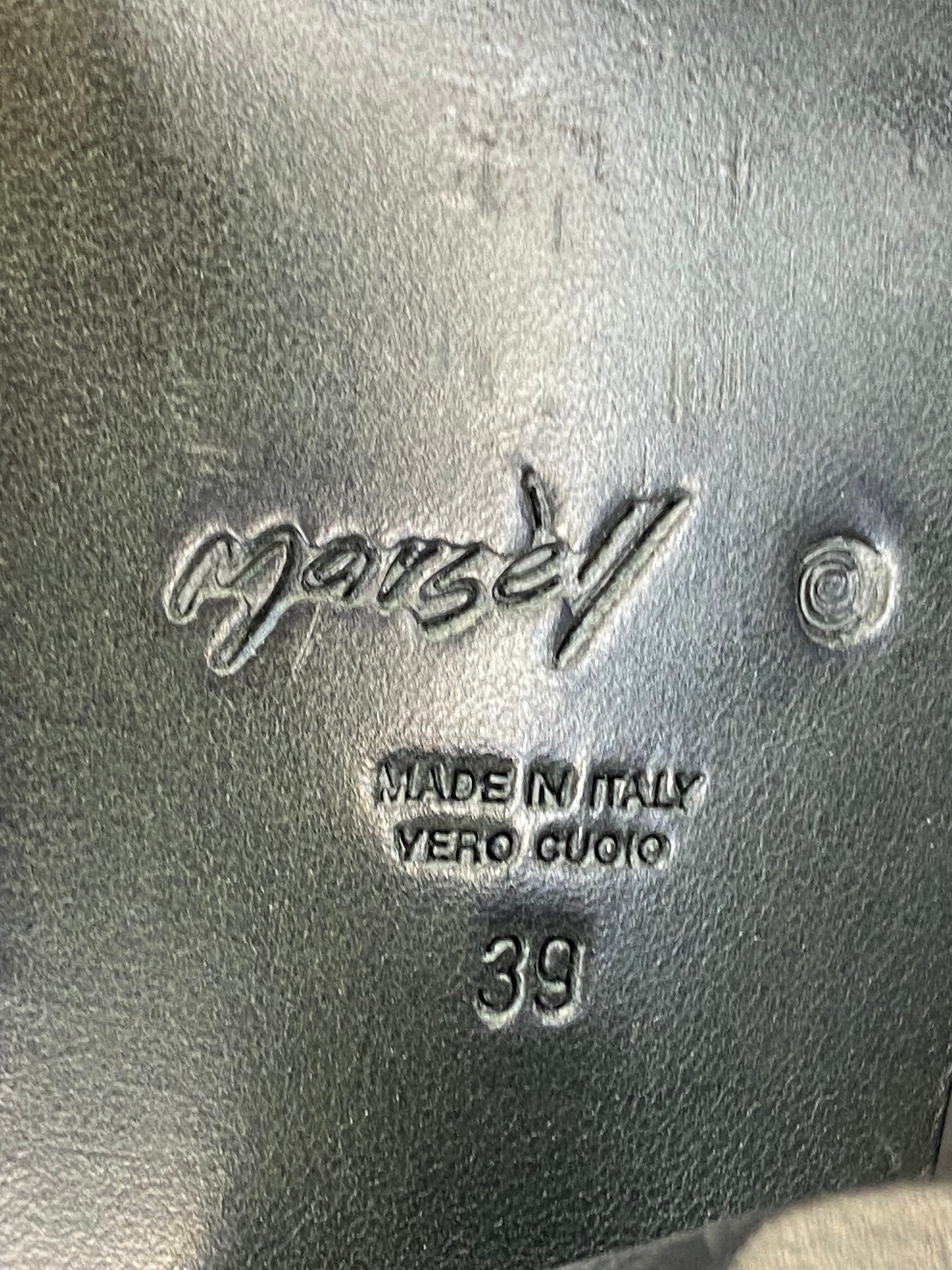 Lace Leather Cut Heels