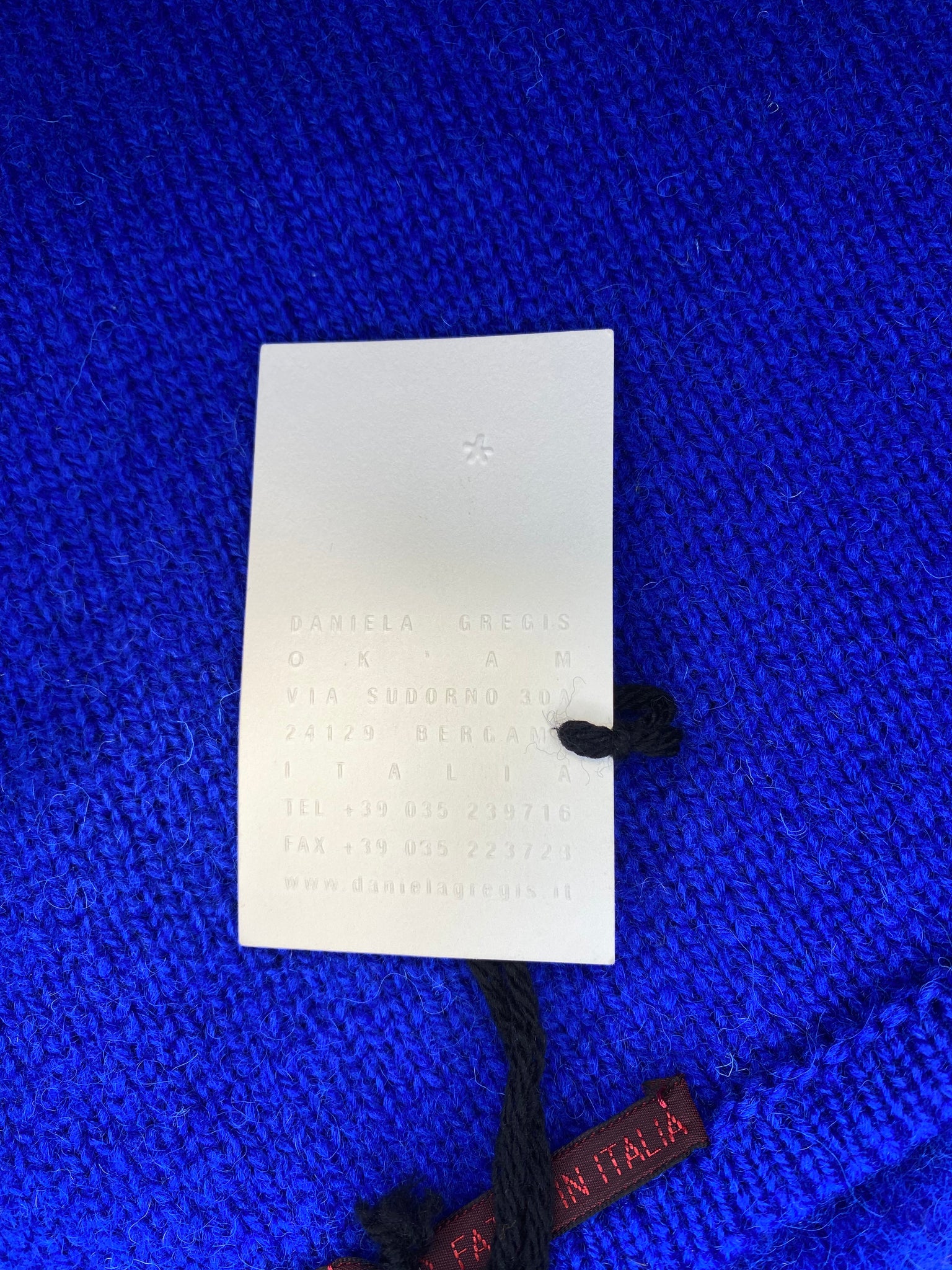 Wool Shawl Royal Blue