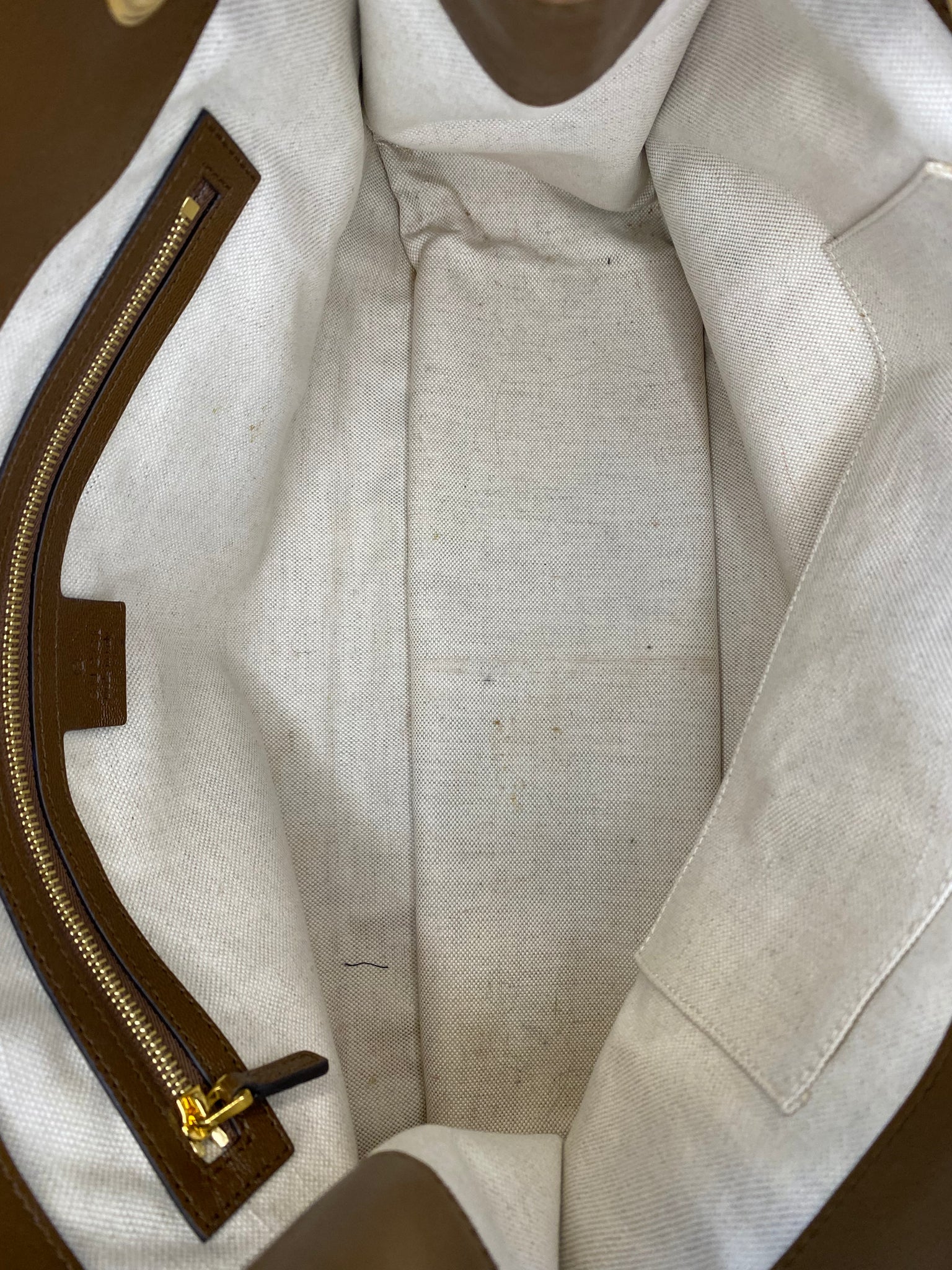 GG Canvas Horsebit 1955 Large Tote Bag