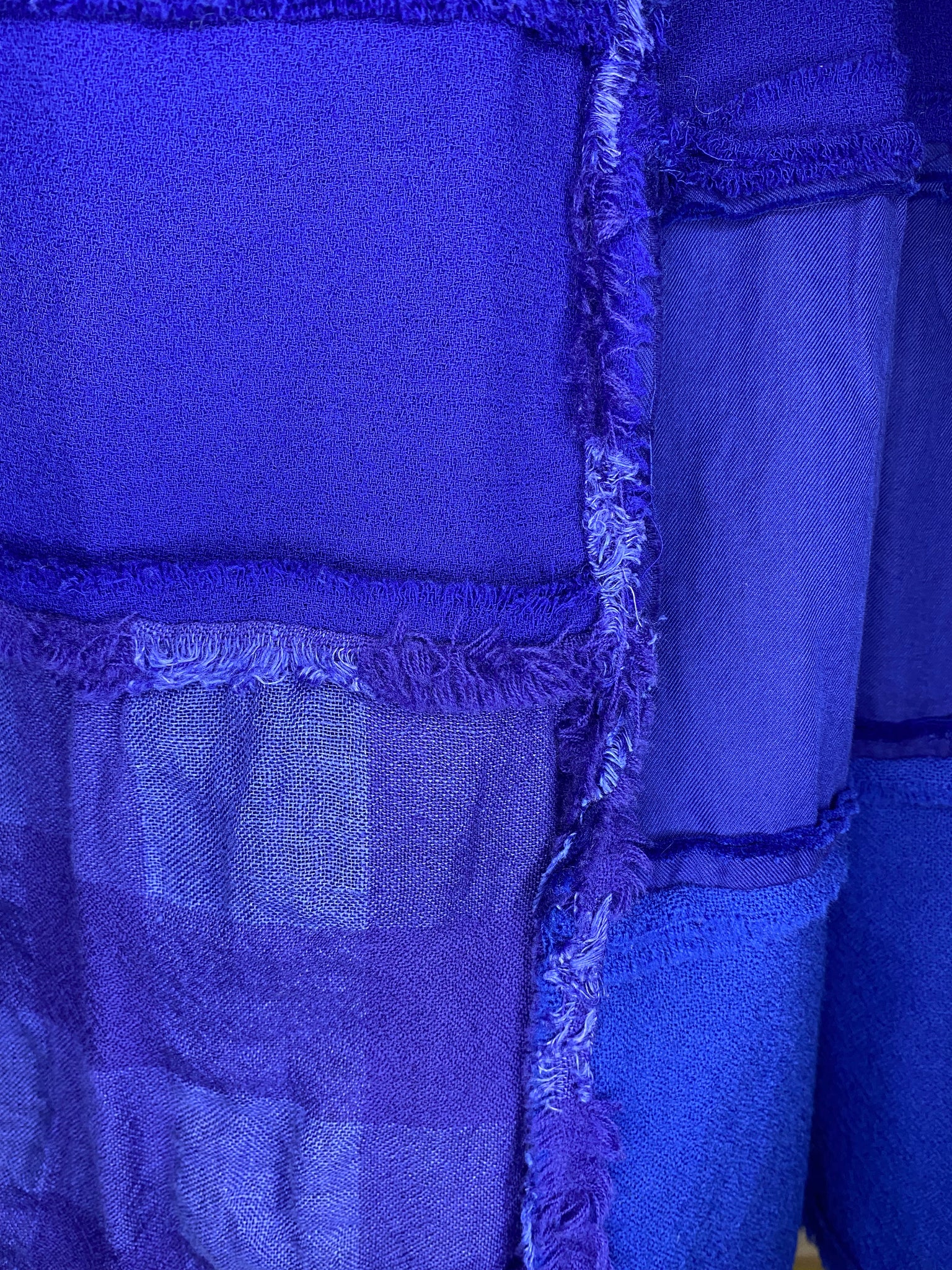 Patchwork Wool Skirt