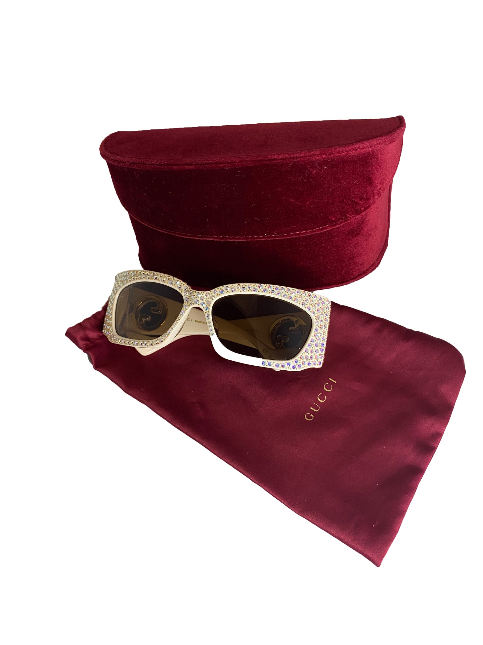 Crystal Embellished Sunglasses