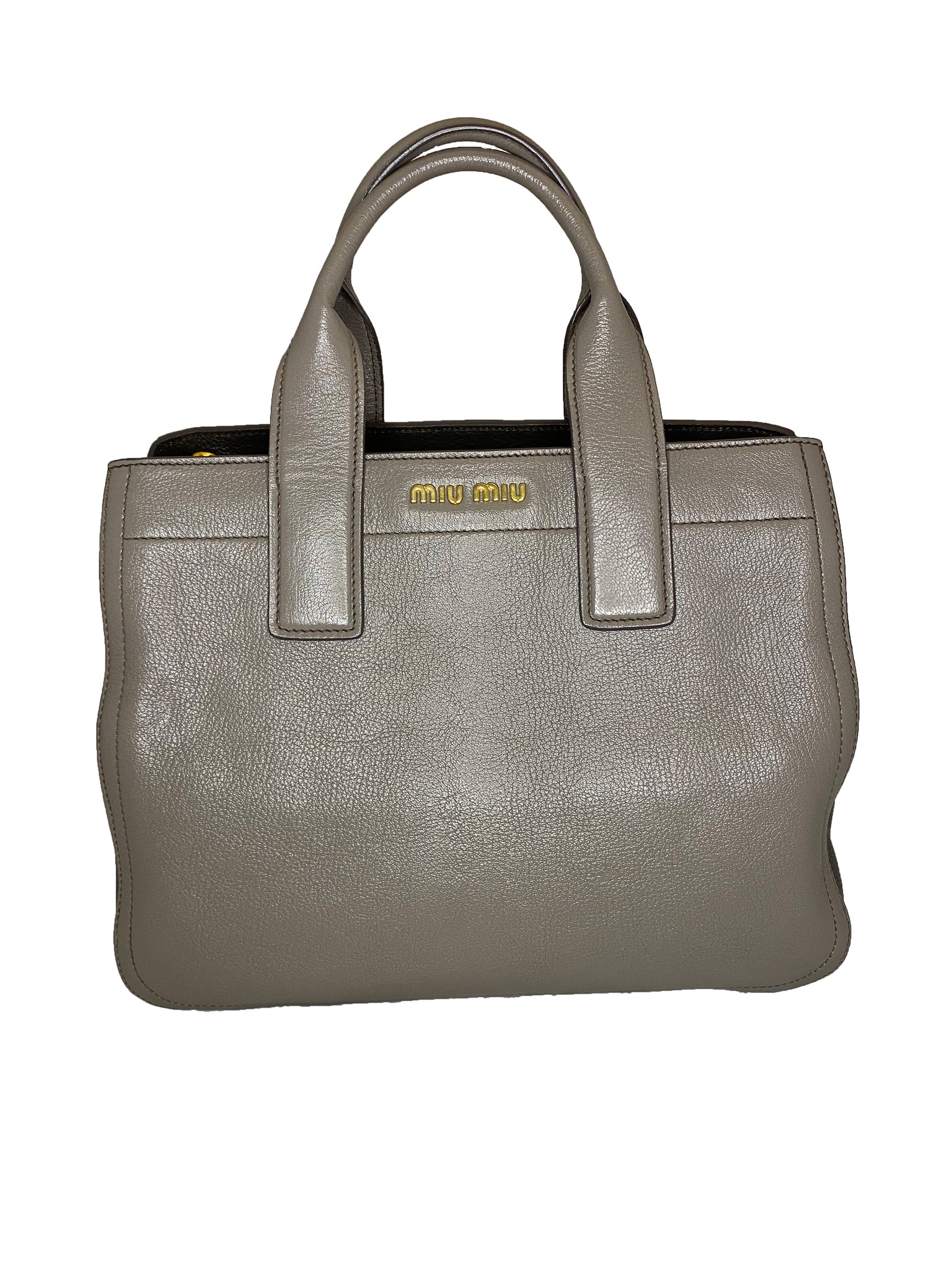 Vitello Bi Colore Satchel Bag
