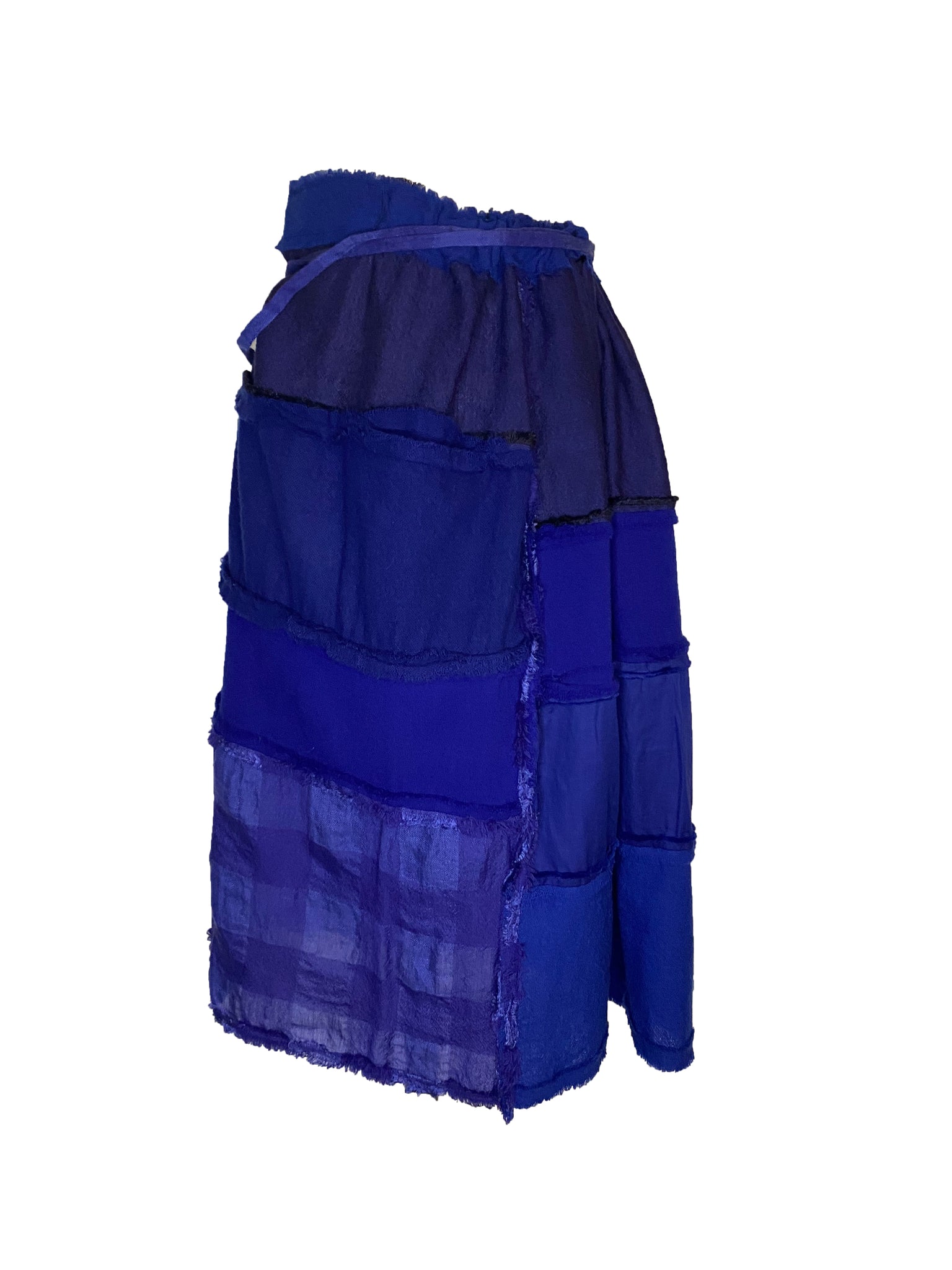 Patchwork Wool Skirt