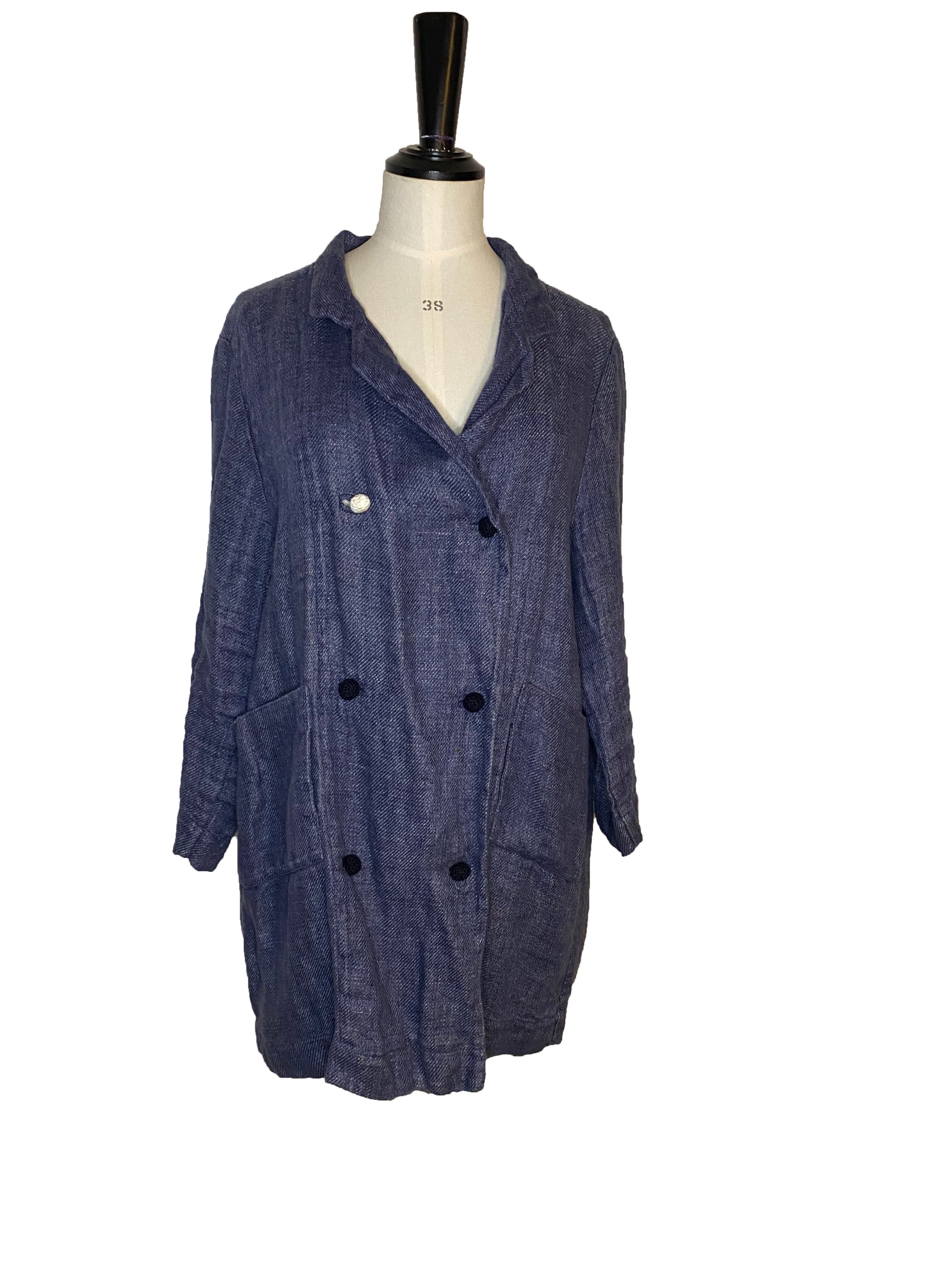 Double Breasted Linen Jacket