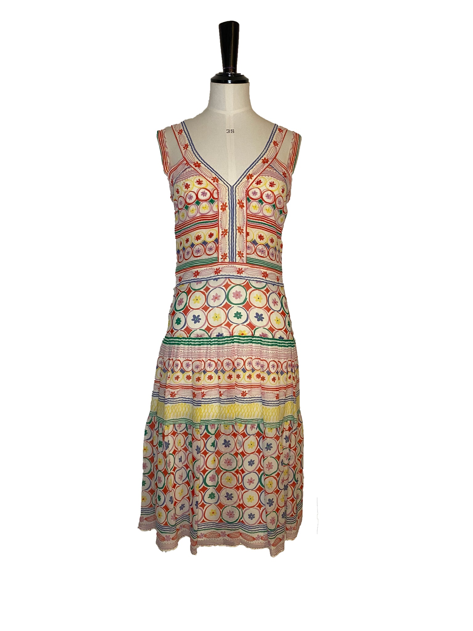 Patterned Silk Dress