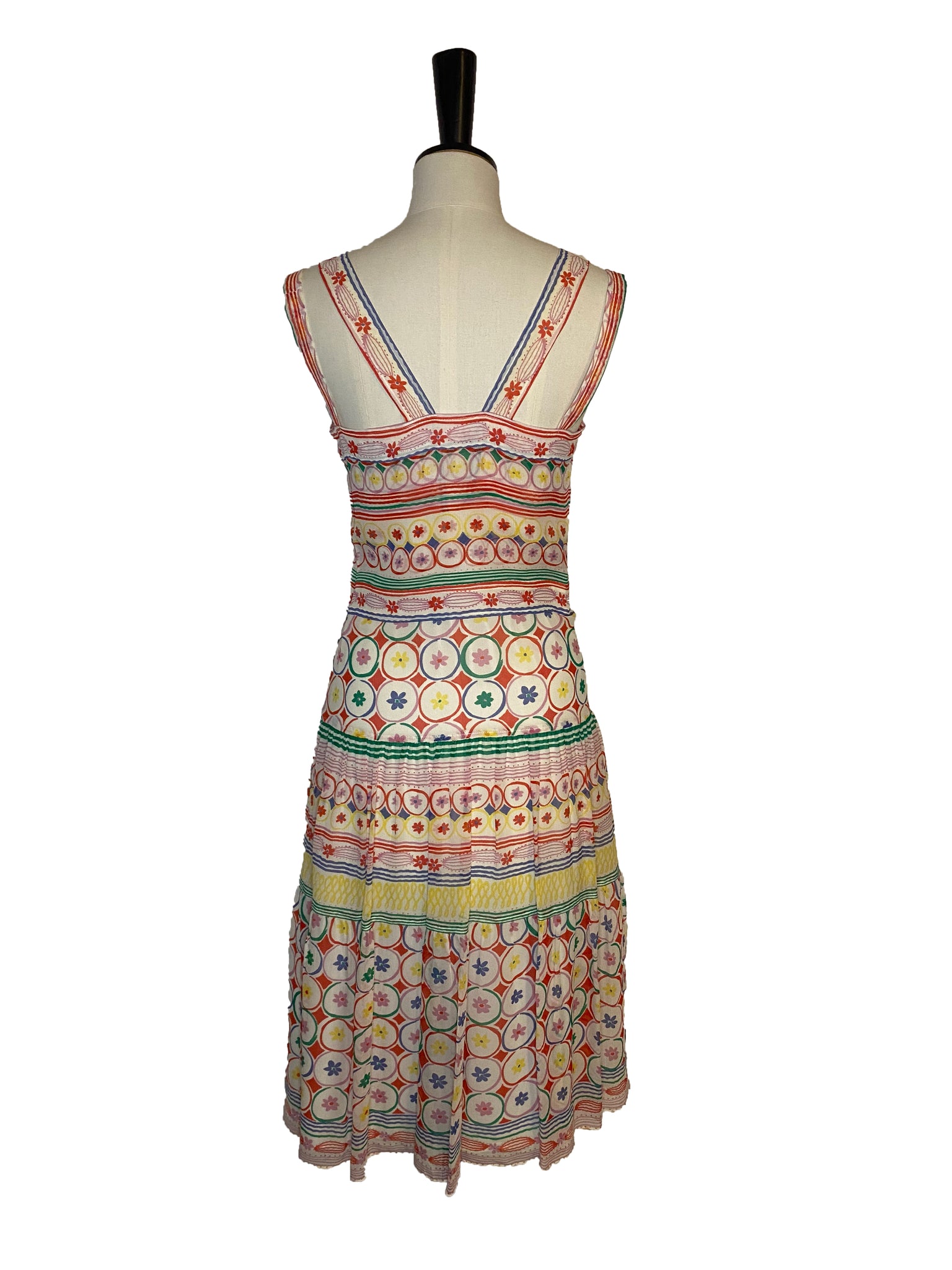 Patterned Silk Dress