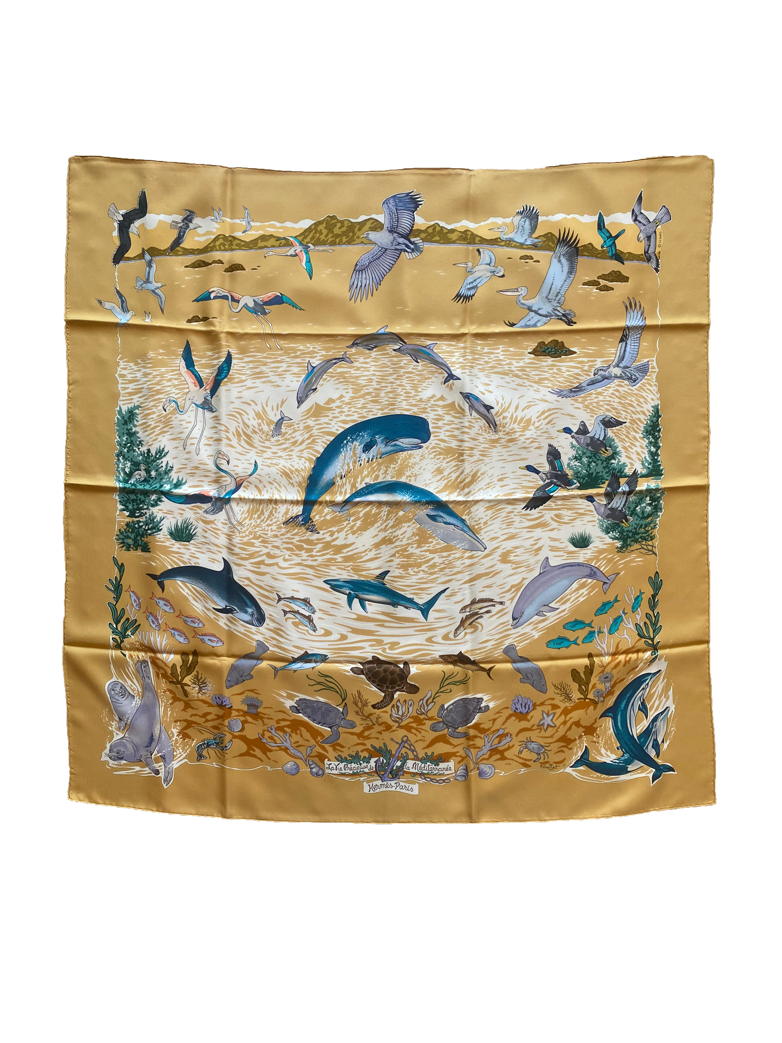 La Vie Mediterrane Silk Scarf