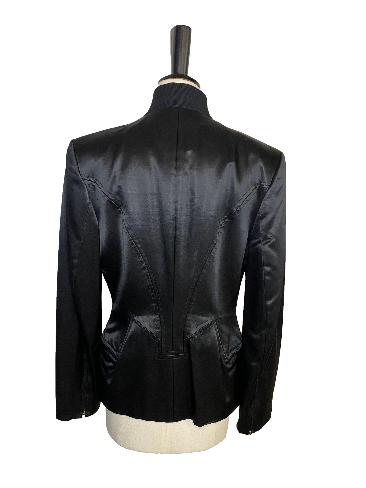 Vintage Satin Bomber Jacket