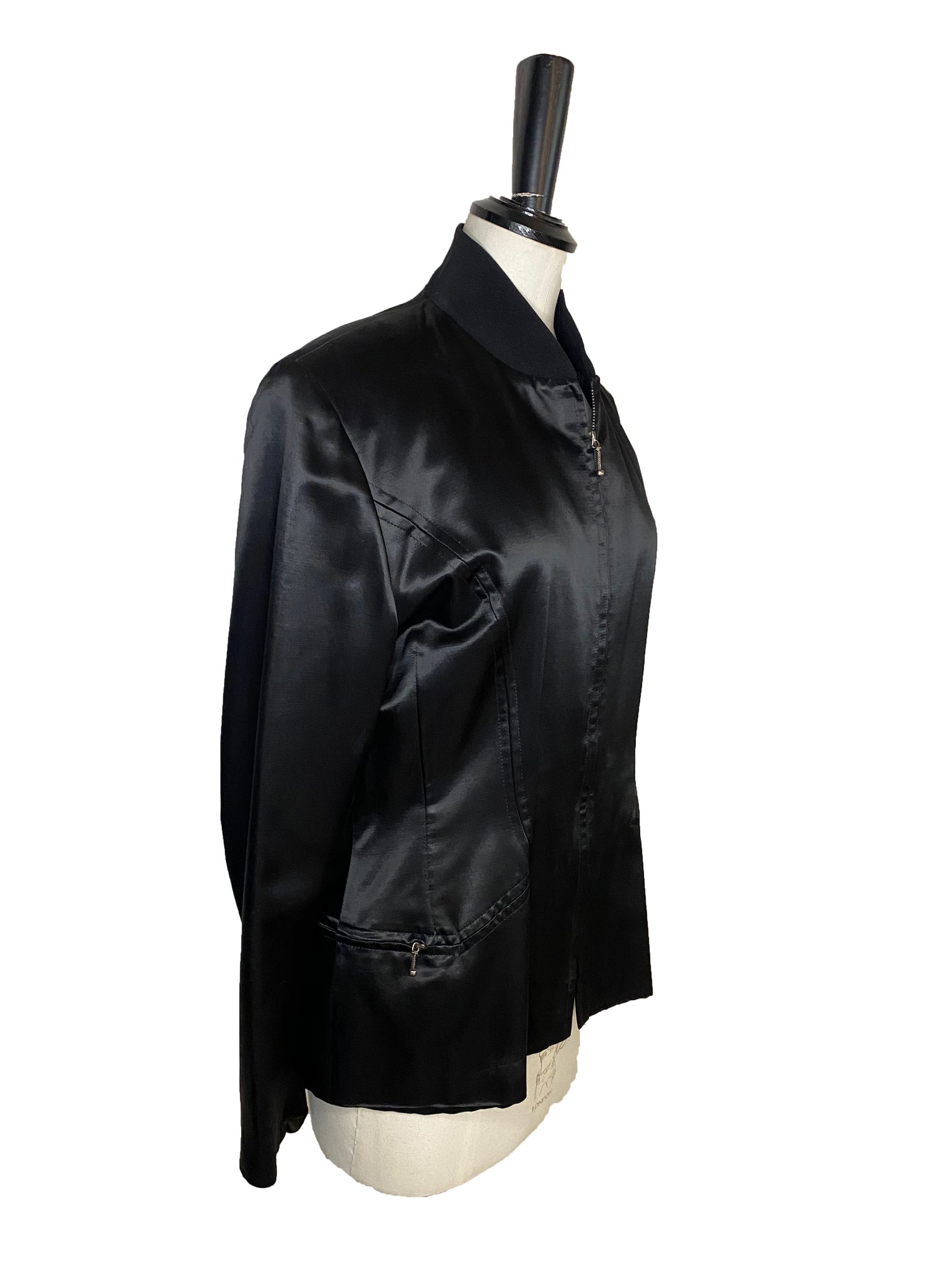Vintage Satin Bomber Jacket