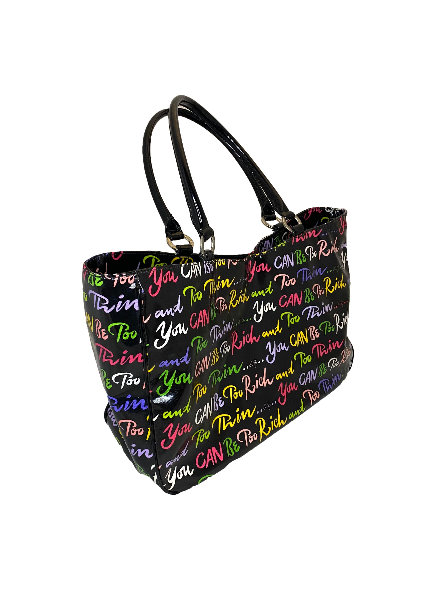 "You Can Be Too Rich and Too Thin" Bag and Wallet