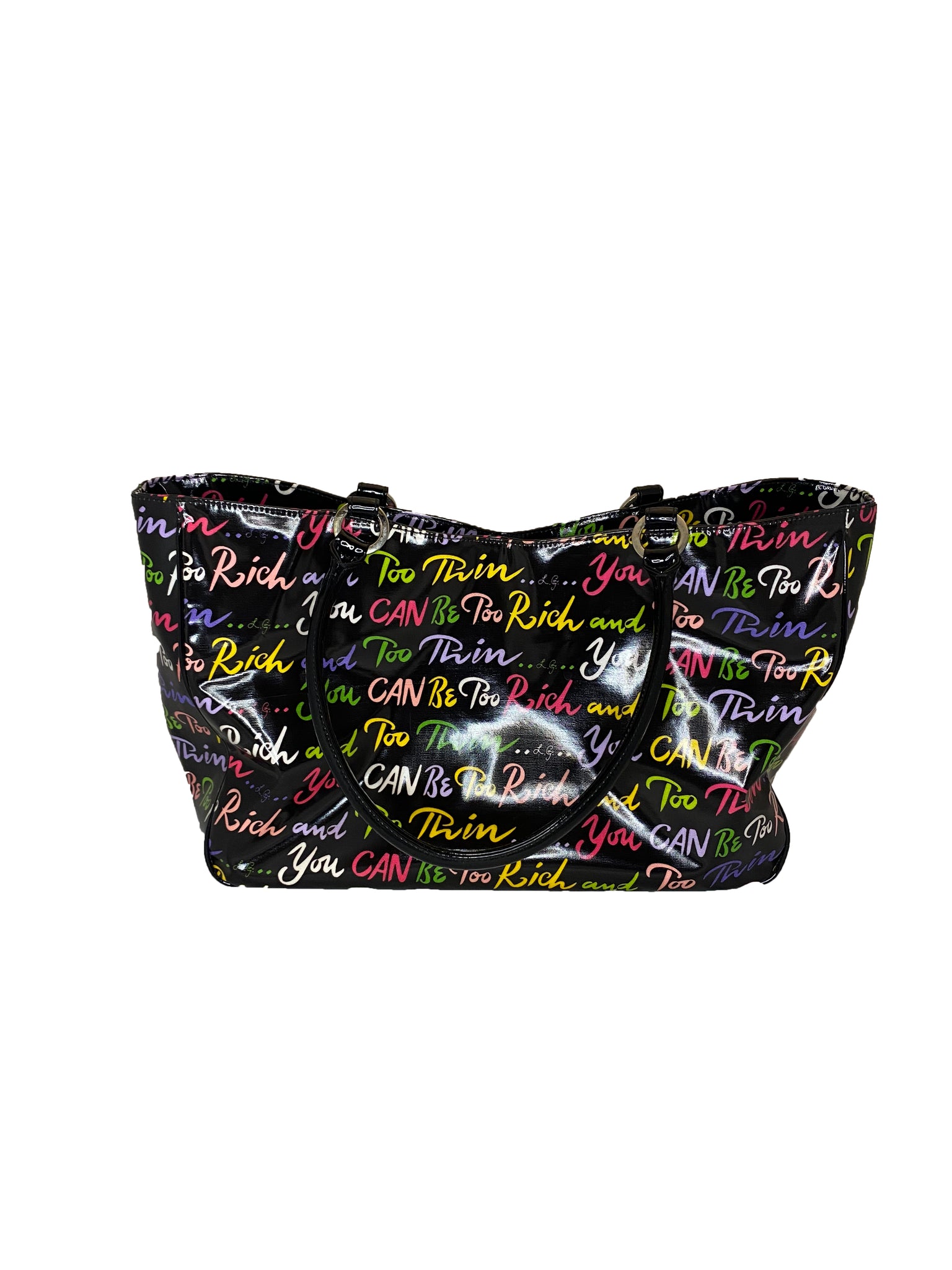 "You Can Be Too Rich and Too Thin" Bag and Wallet