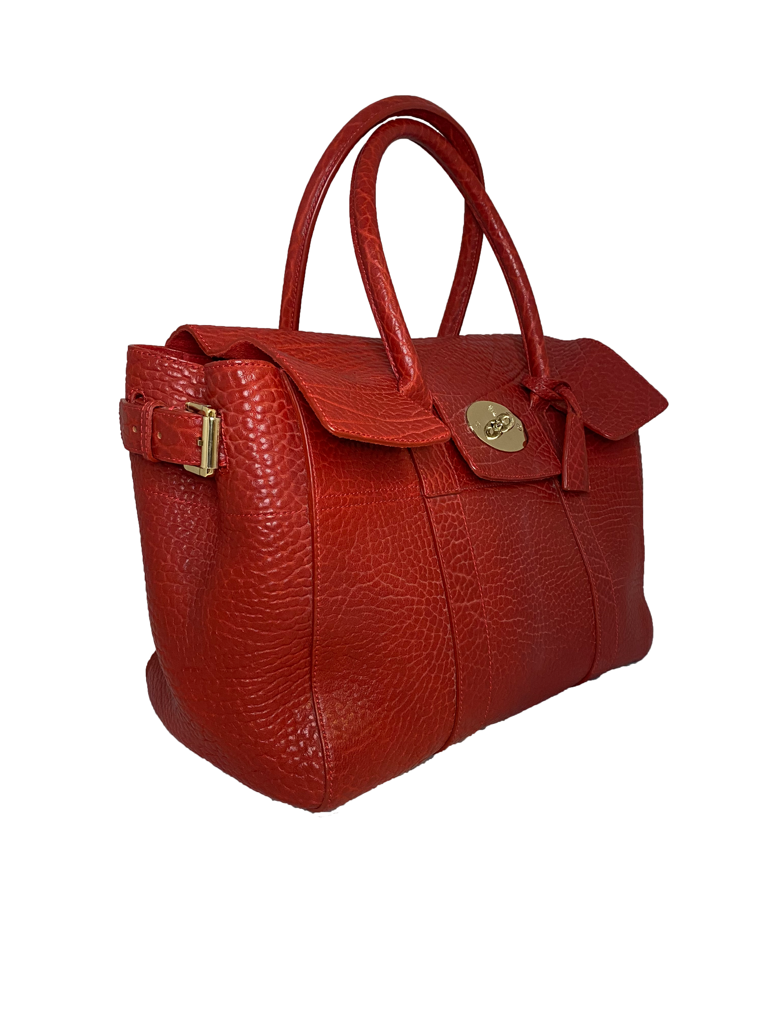 Poppy Red Textured Calf Bayswater