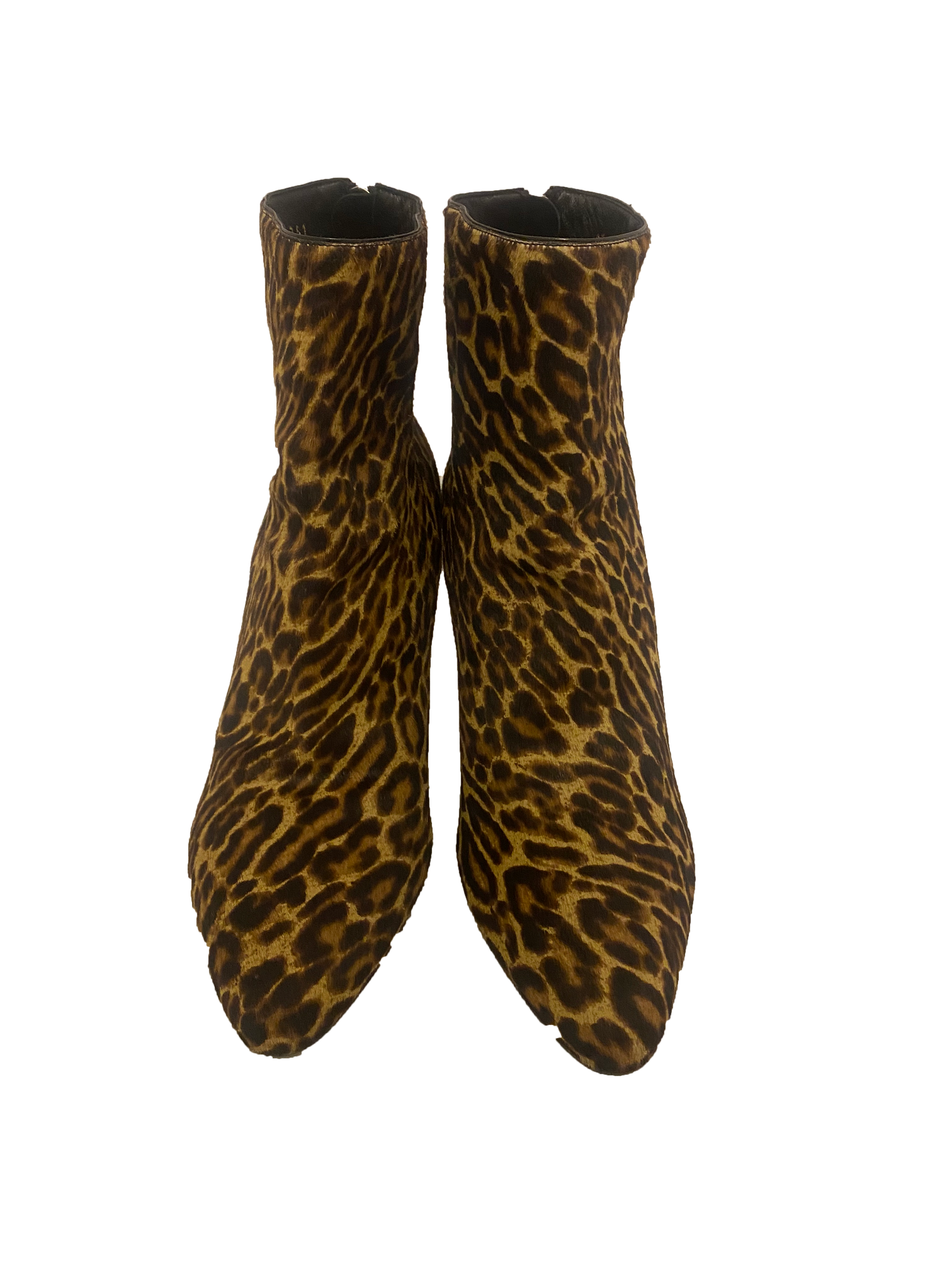 Leopard Print Pony Skin Boots