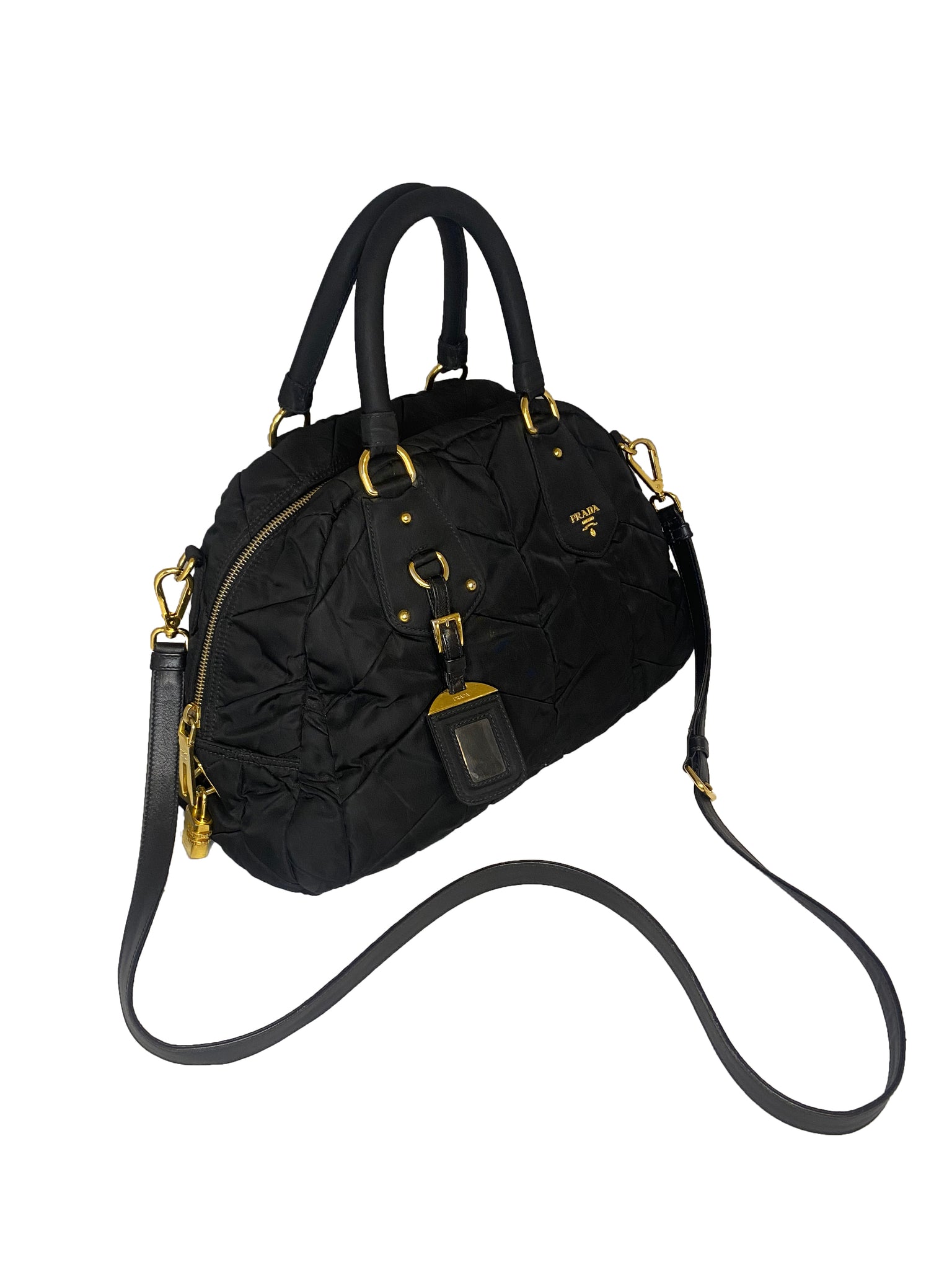 Vintage Tessuto Bowling Bag