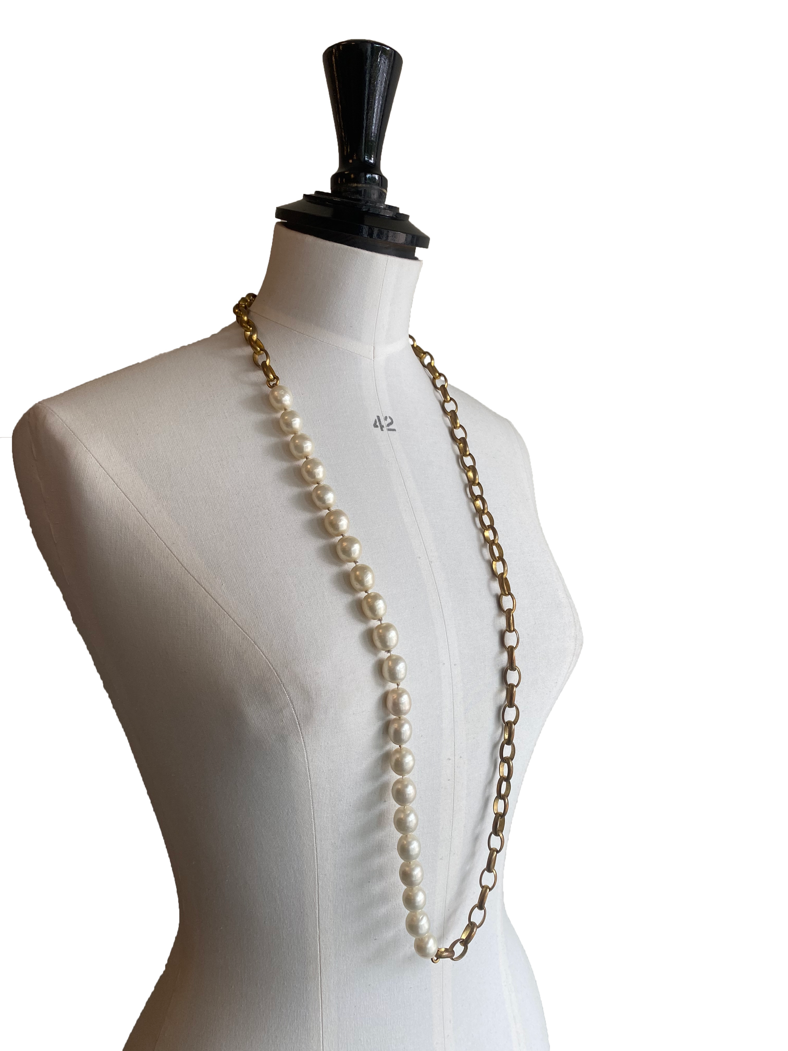 Vintage Pearl & Chain Sautoir