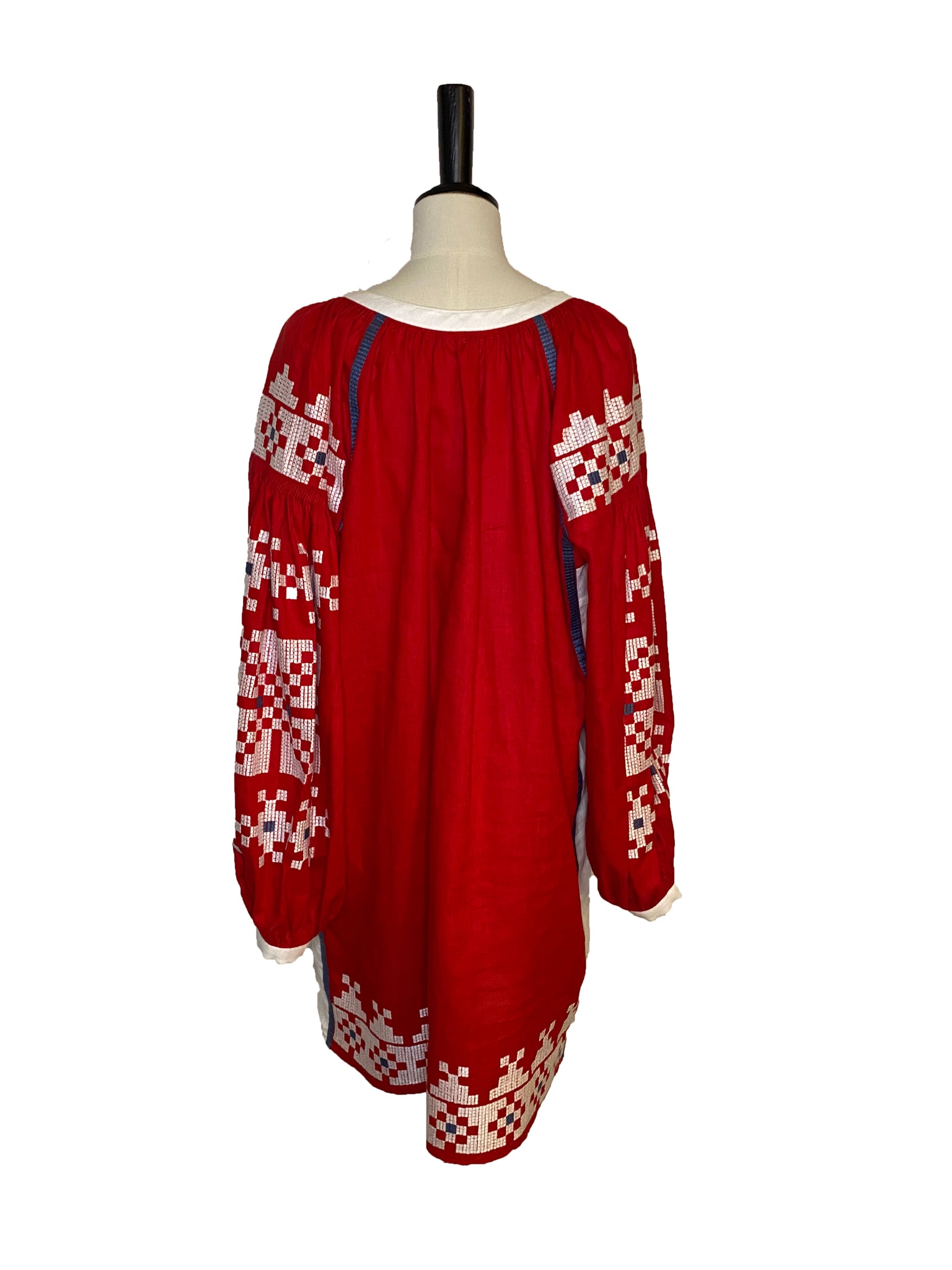 Embroidered Linen Dress