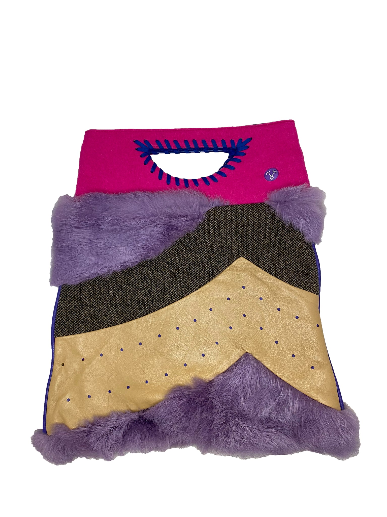 Vintage Multi Fabric Bag