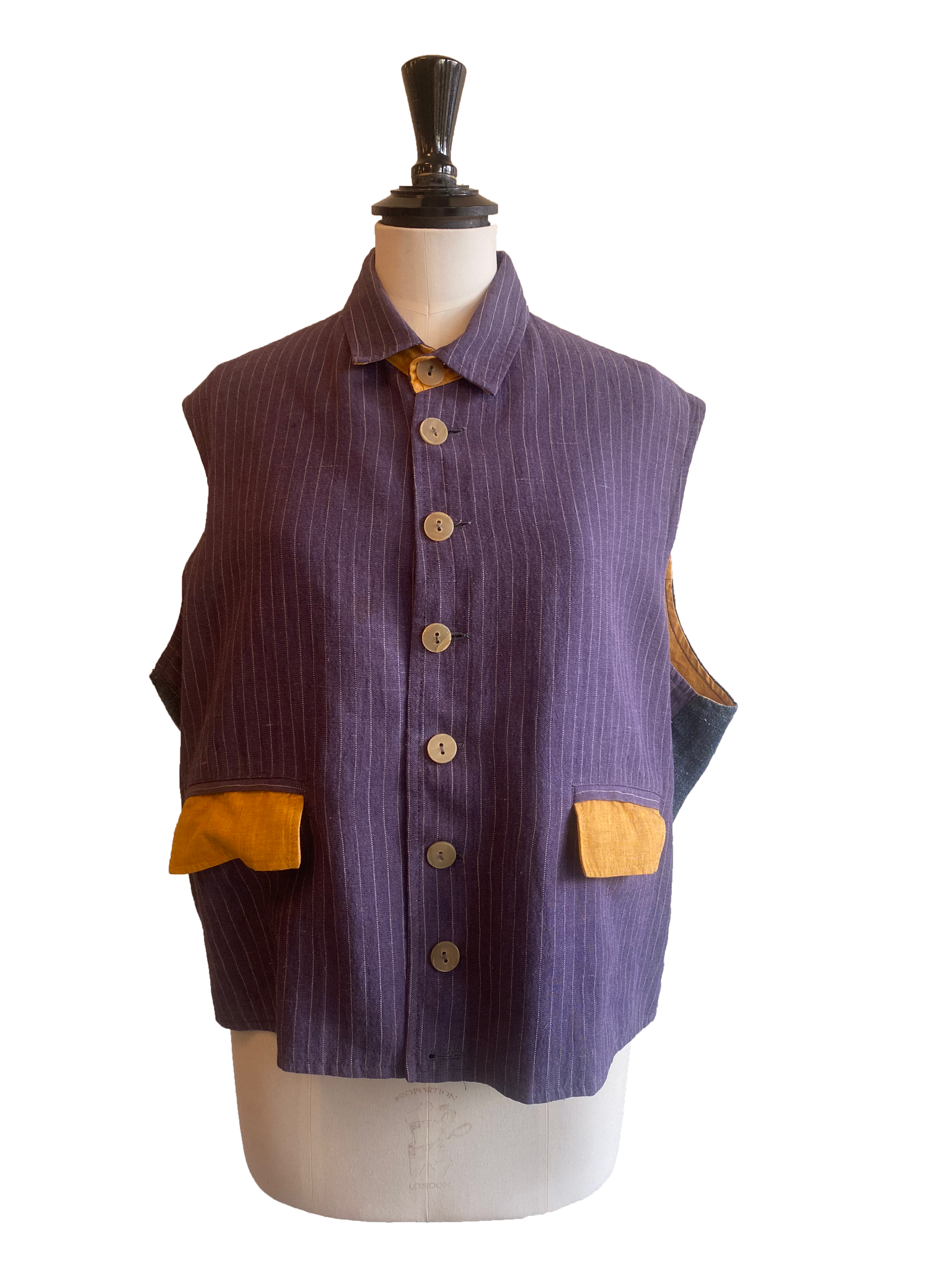 Vintage Linen Waistcoat