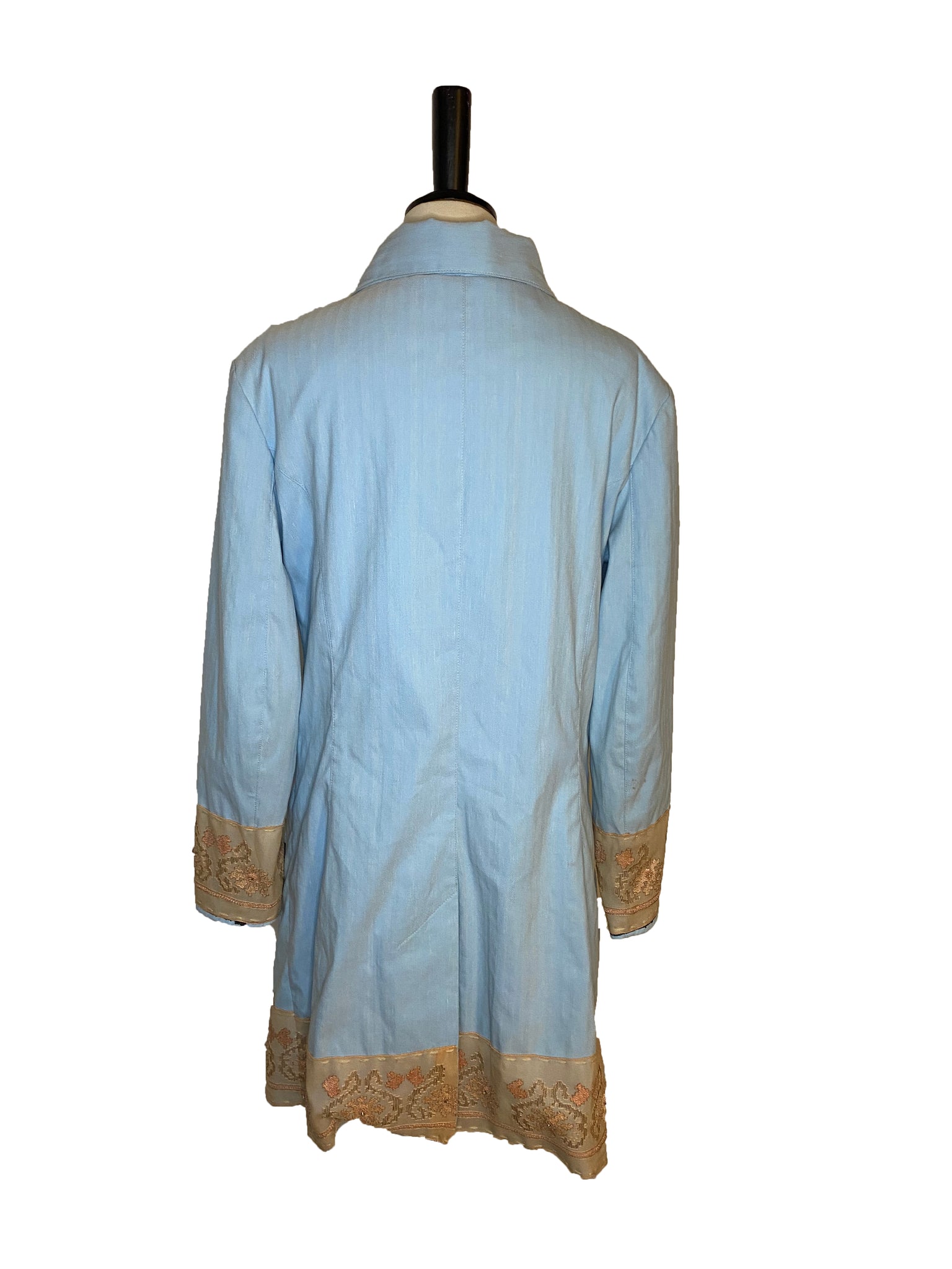 Pale Blue Cotton Coat