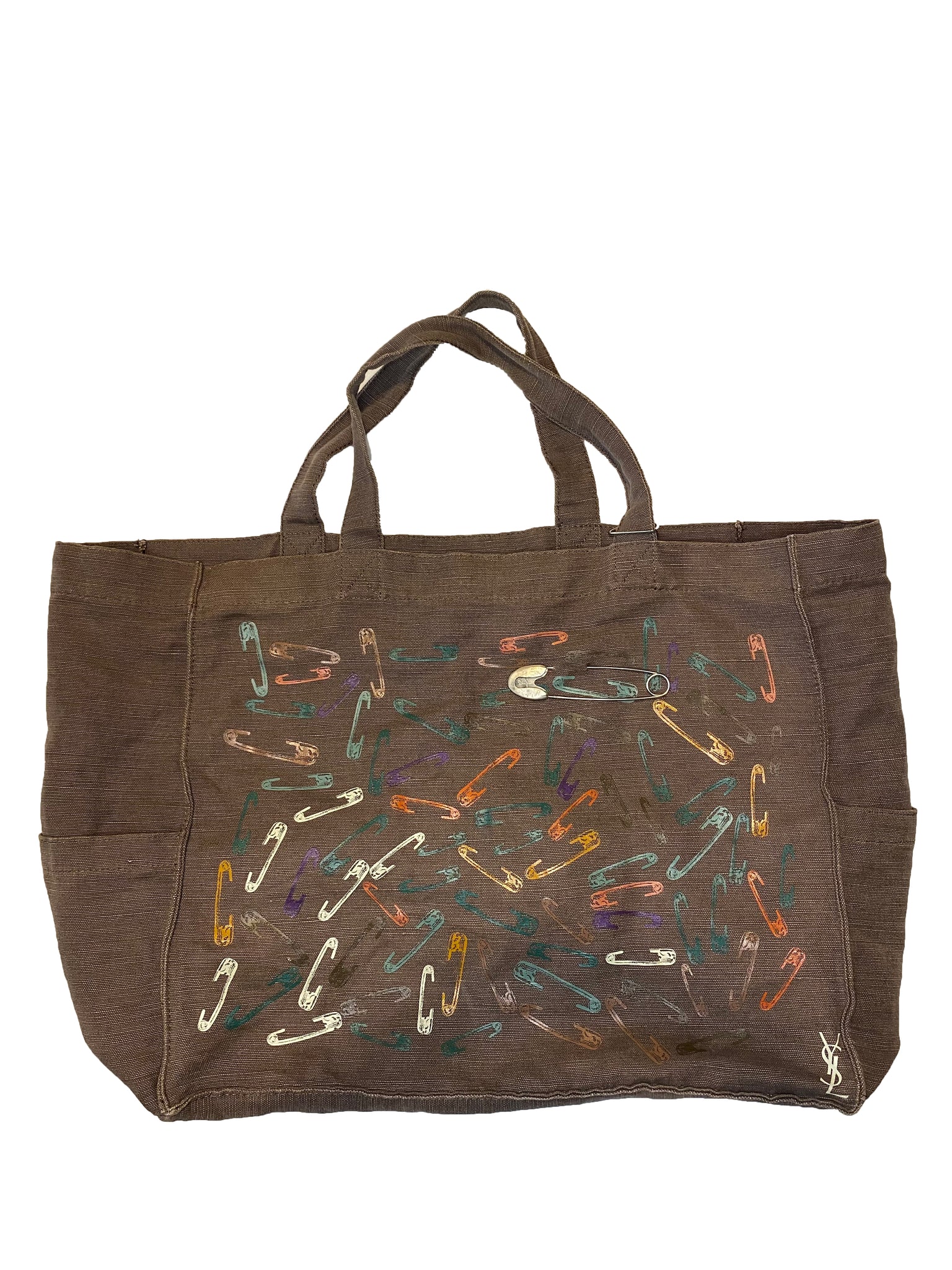 Safety Pin Canvas Tote