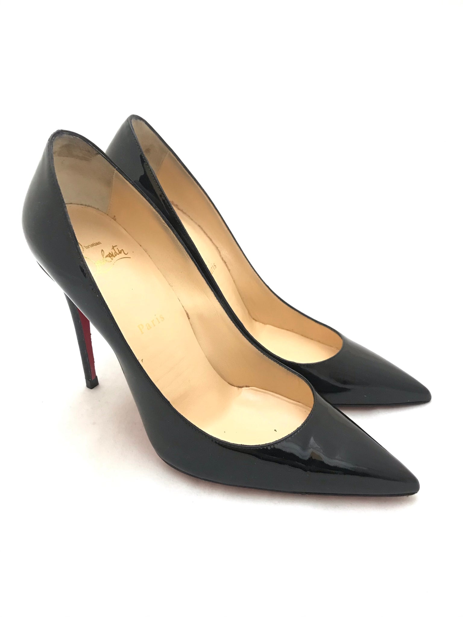 Isabella's Wardrobe Christian Louboutin Kate 100 Patent Heels.