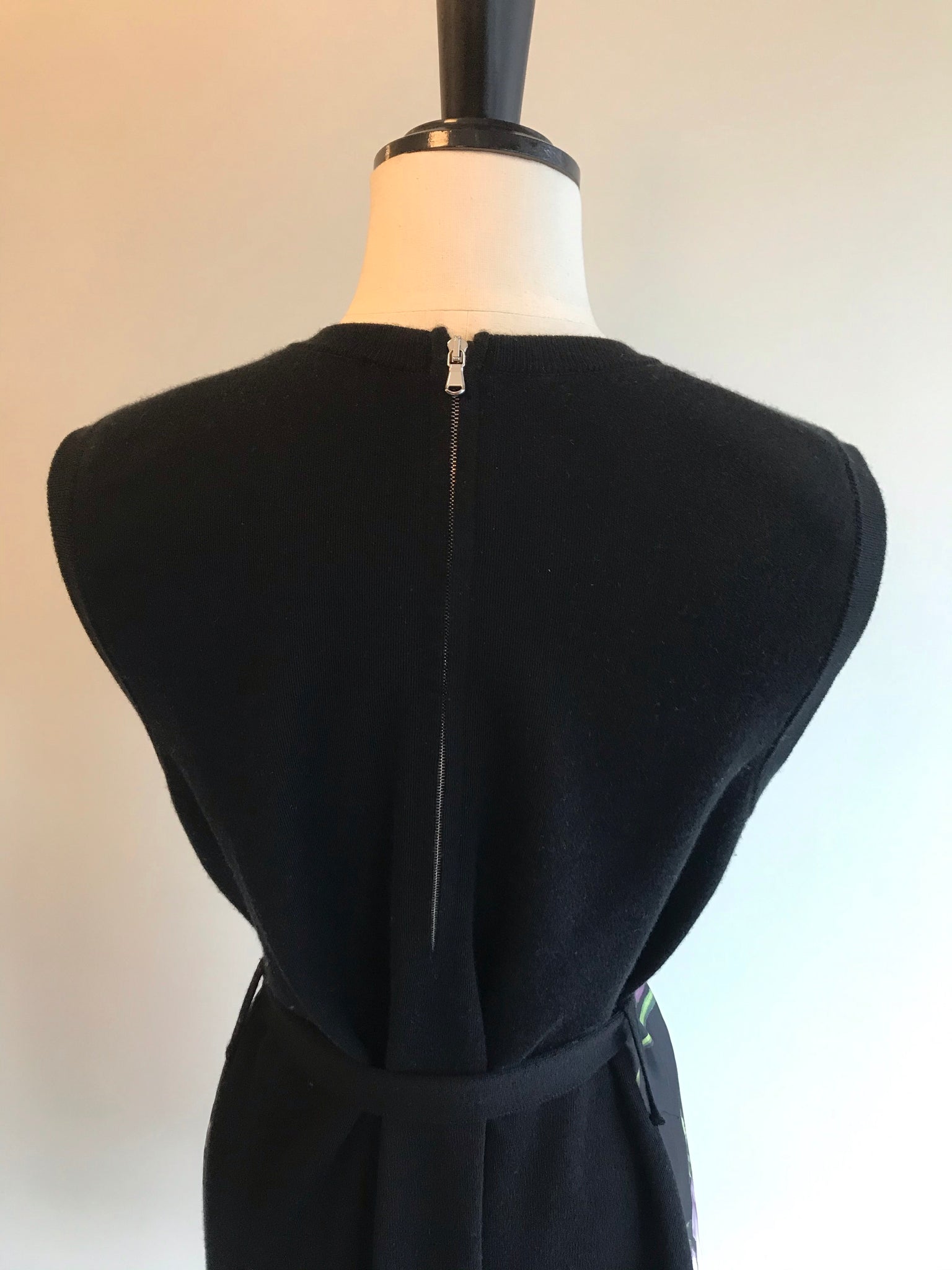 Isabella's Wardrobe Dolce & Gabbana Cashmere/Silk Floral Mini Dress.