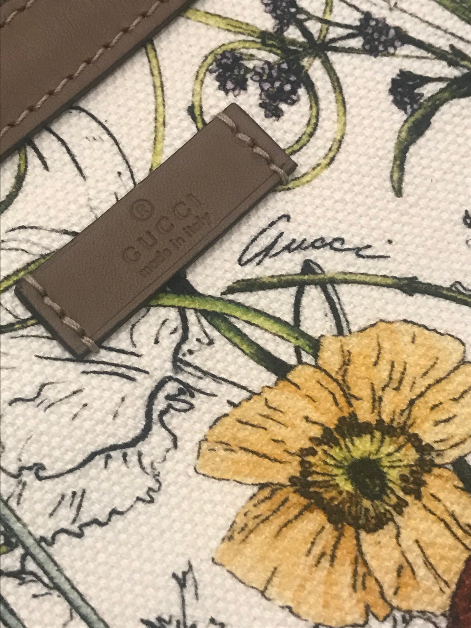 Isabella's Wardrobe Gucci Infinity Flora Canvas Pouch.