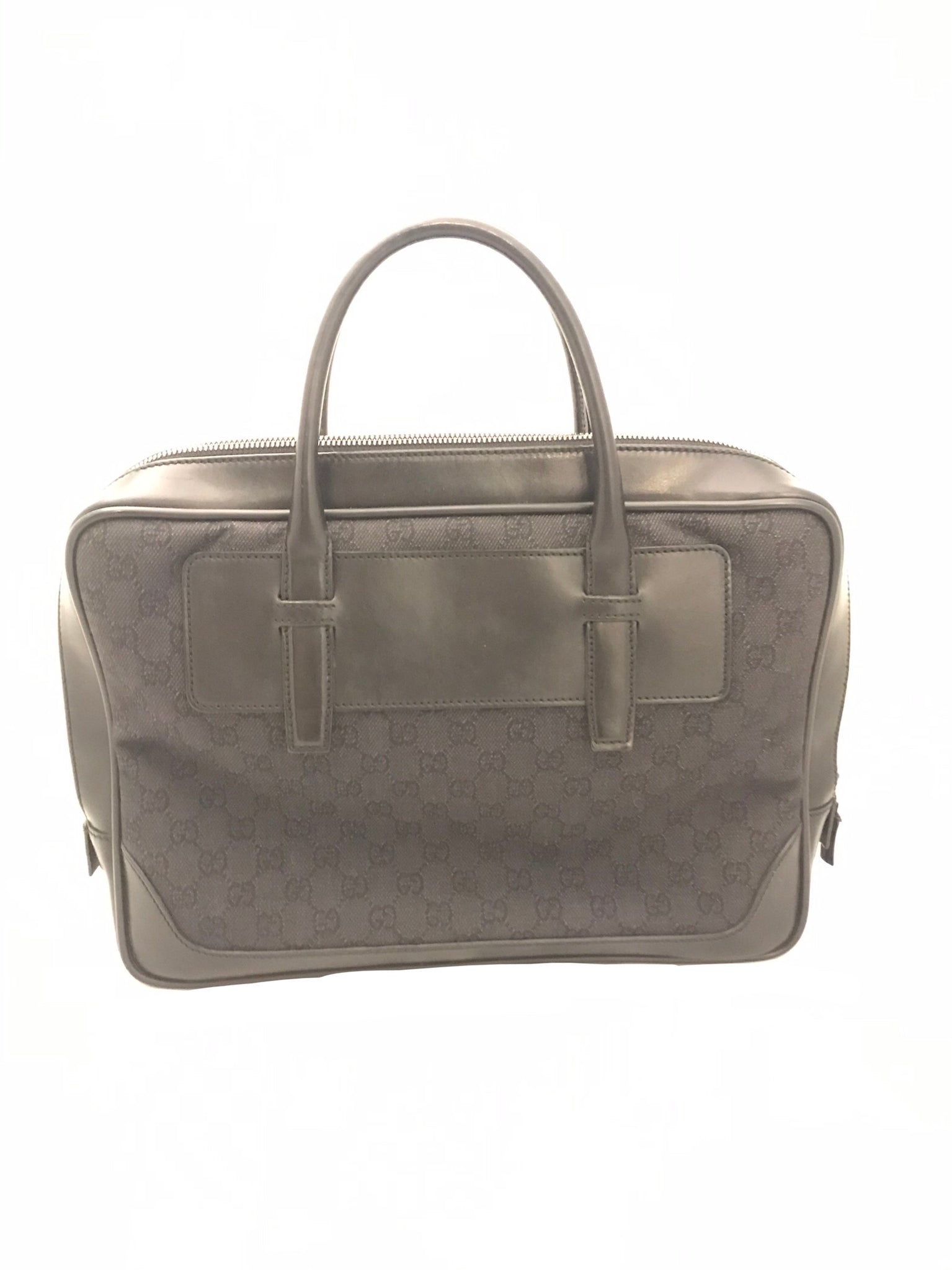 Leather and GG Canvas Briefcase