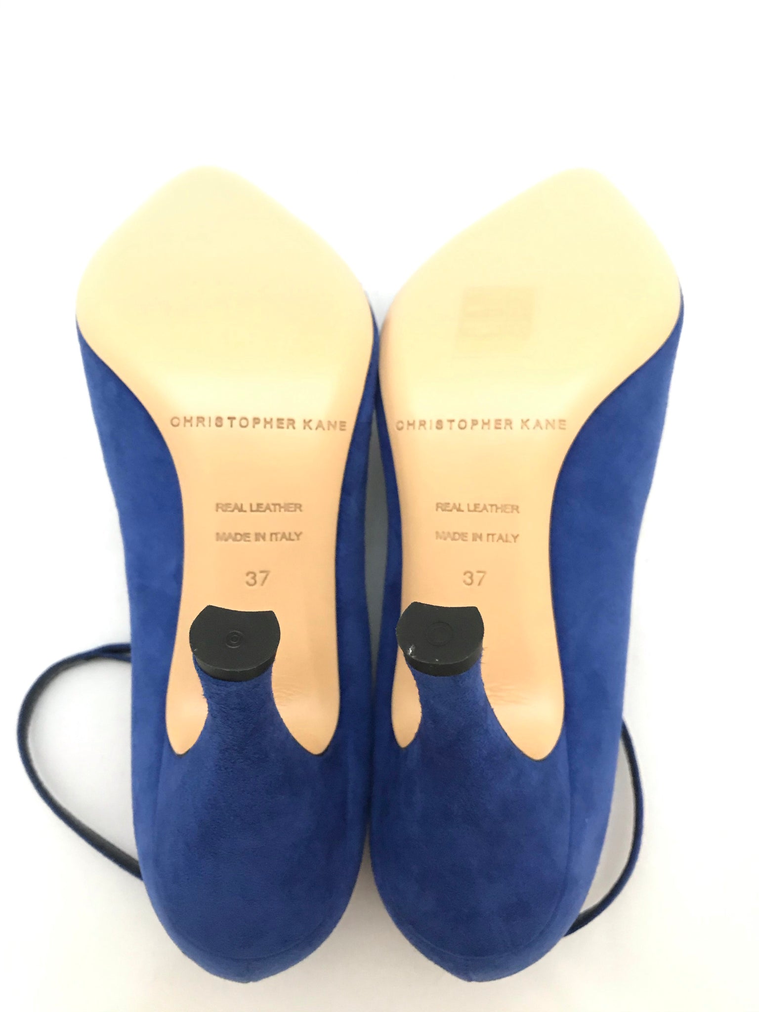 Isabella's Wardrobe Christopher Kane Suede Court Heels.