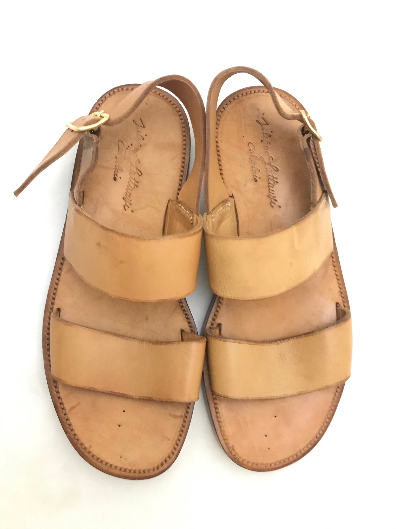 Isabella's Wardrobe Silvano Lattanza Gents Leather Sandals.